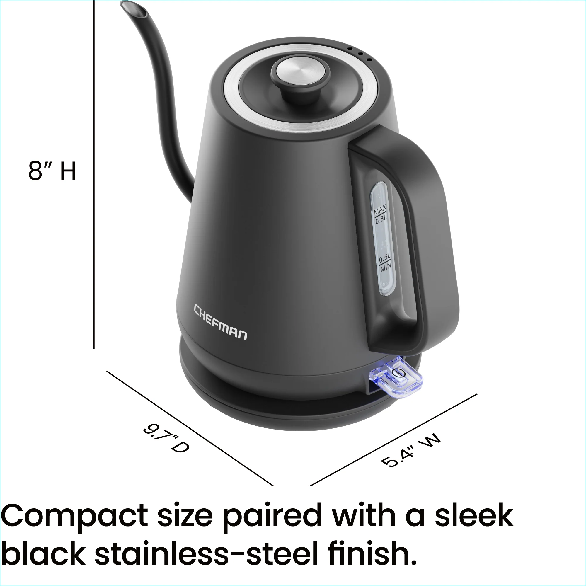 0.8L Electric Gooseneck Kettle - Image 8
