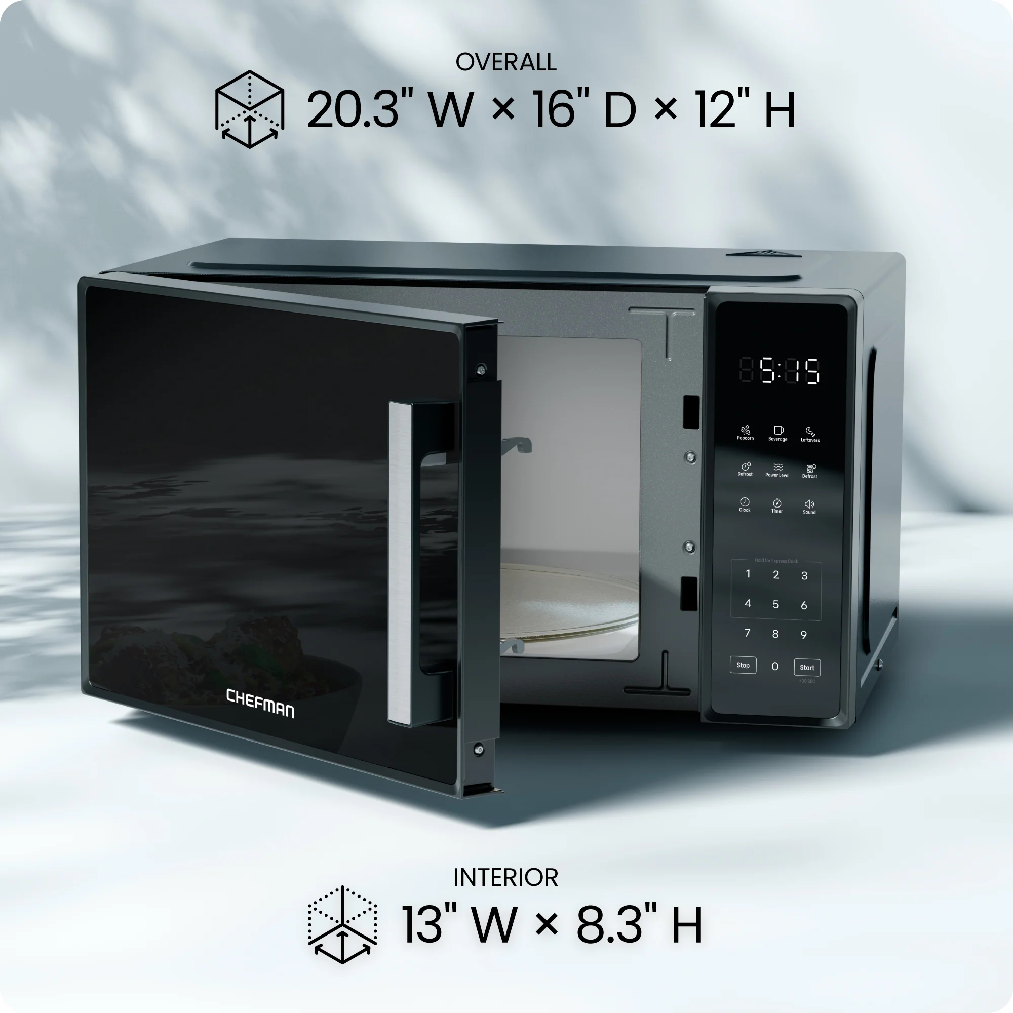 1.1 Cu. Ft. Countertop Digital Microwave Oven - Image 8
