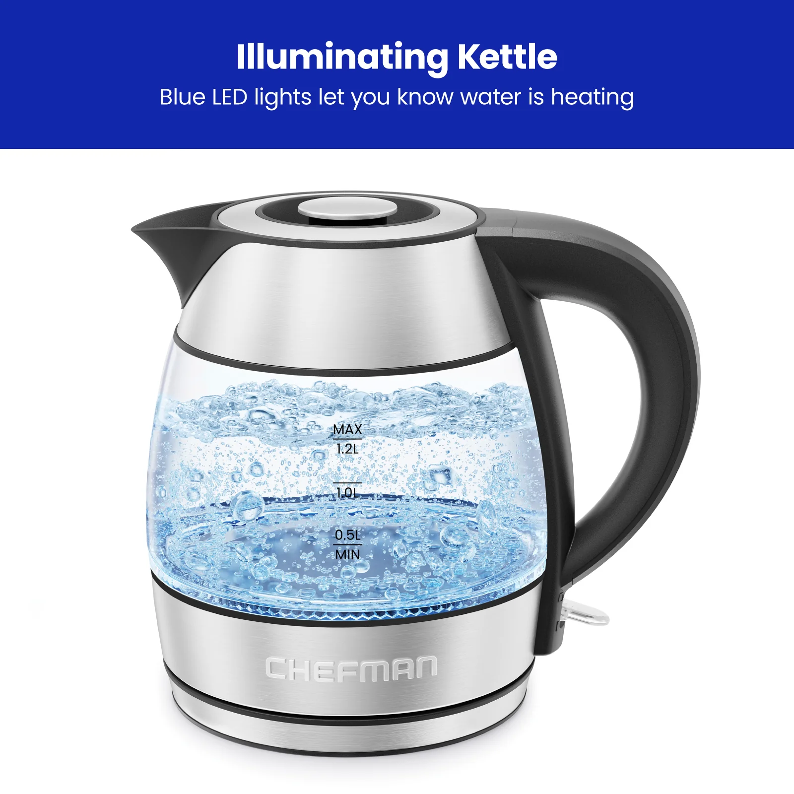 1.2L Electric Tea Kettle with Removable Lid - Image 4