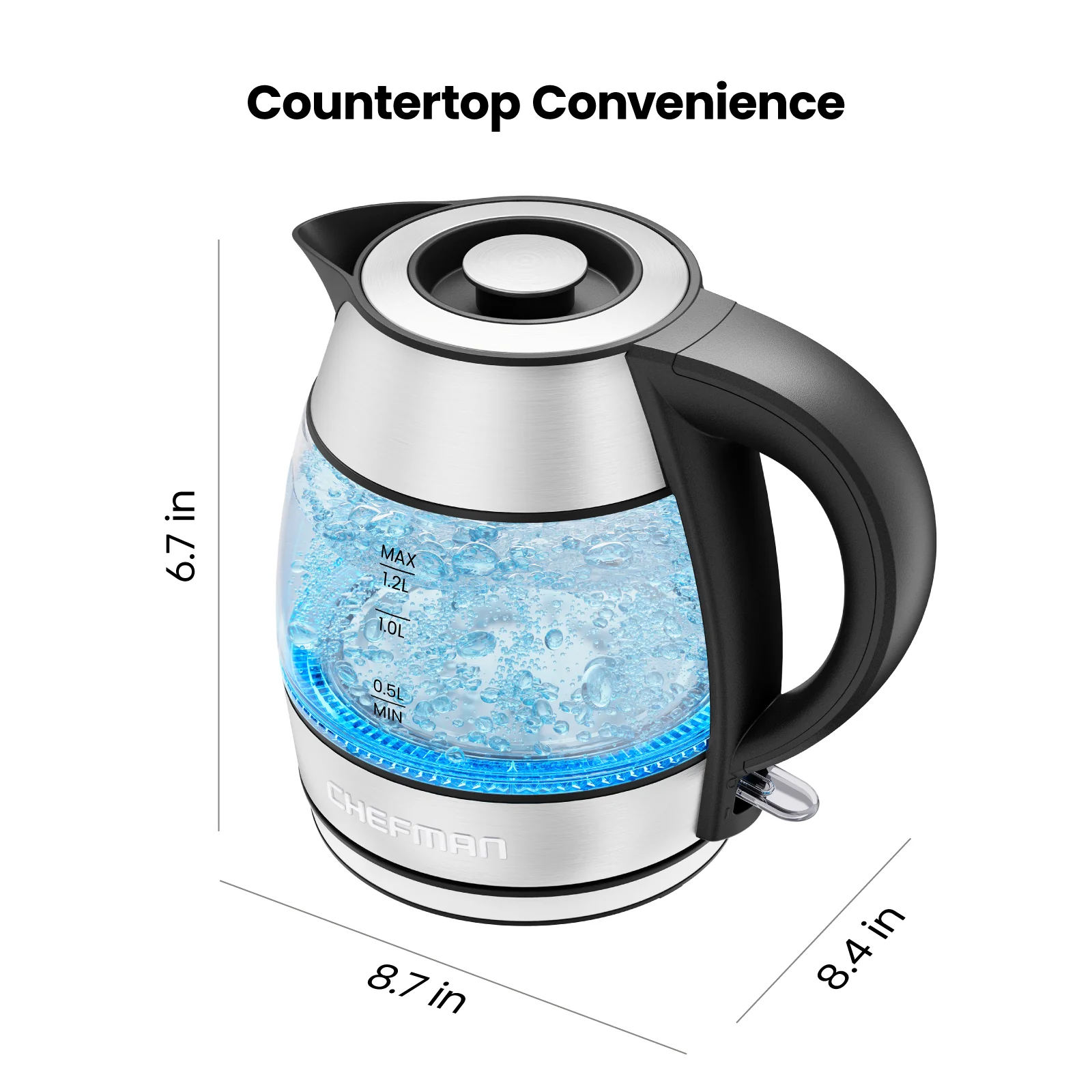 1.2L Electric Tea Kettle with Removable Lid - Image 7