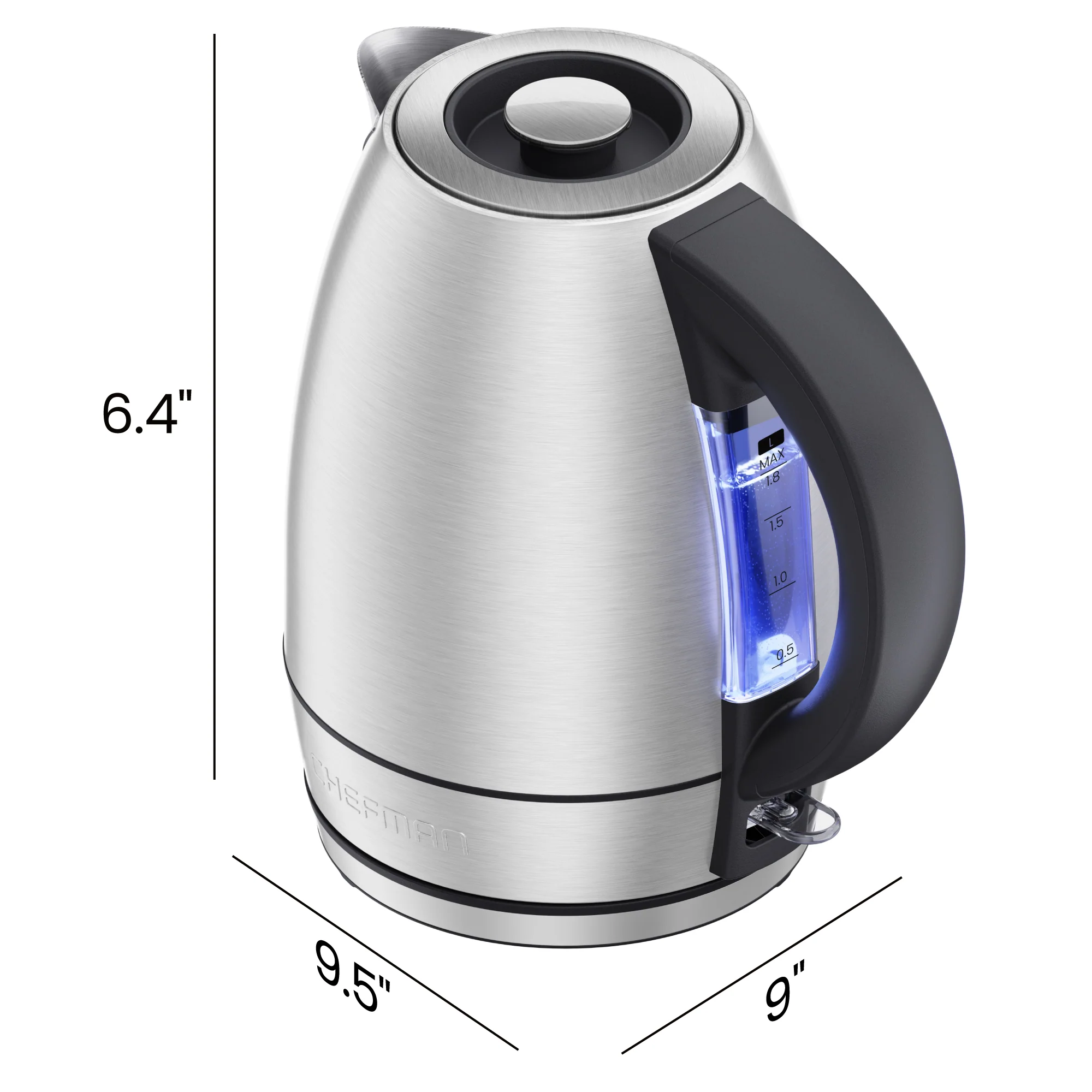1.8 Liter Electric Kettle w/ Lift-Out Lid - Image 8