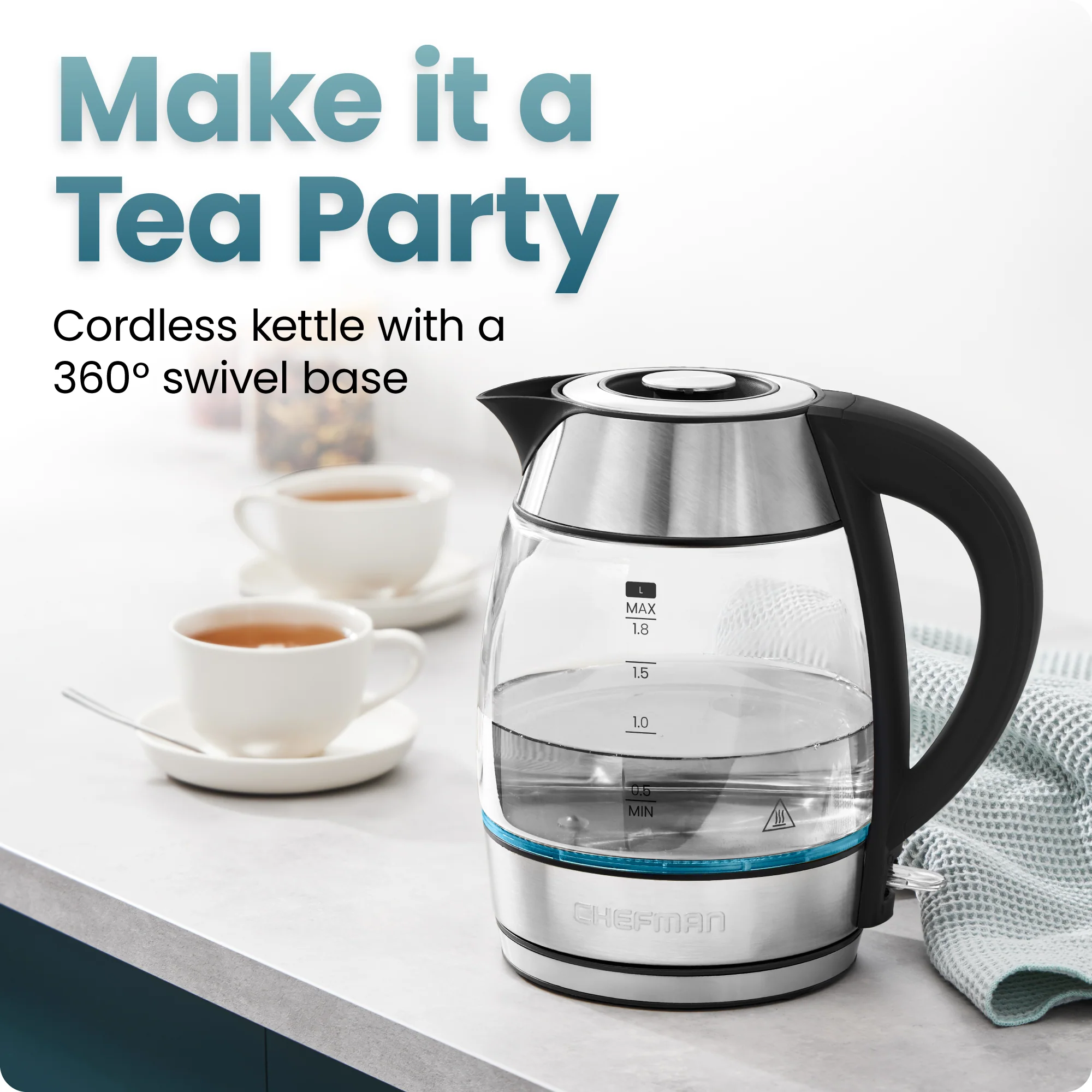 1.8L Stainless Steel Electric Kettle - Image 5