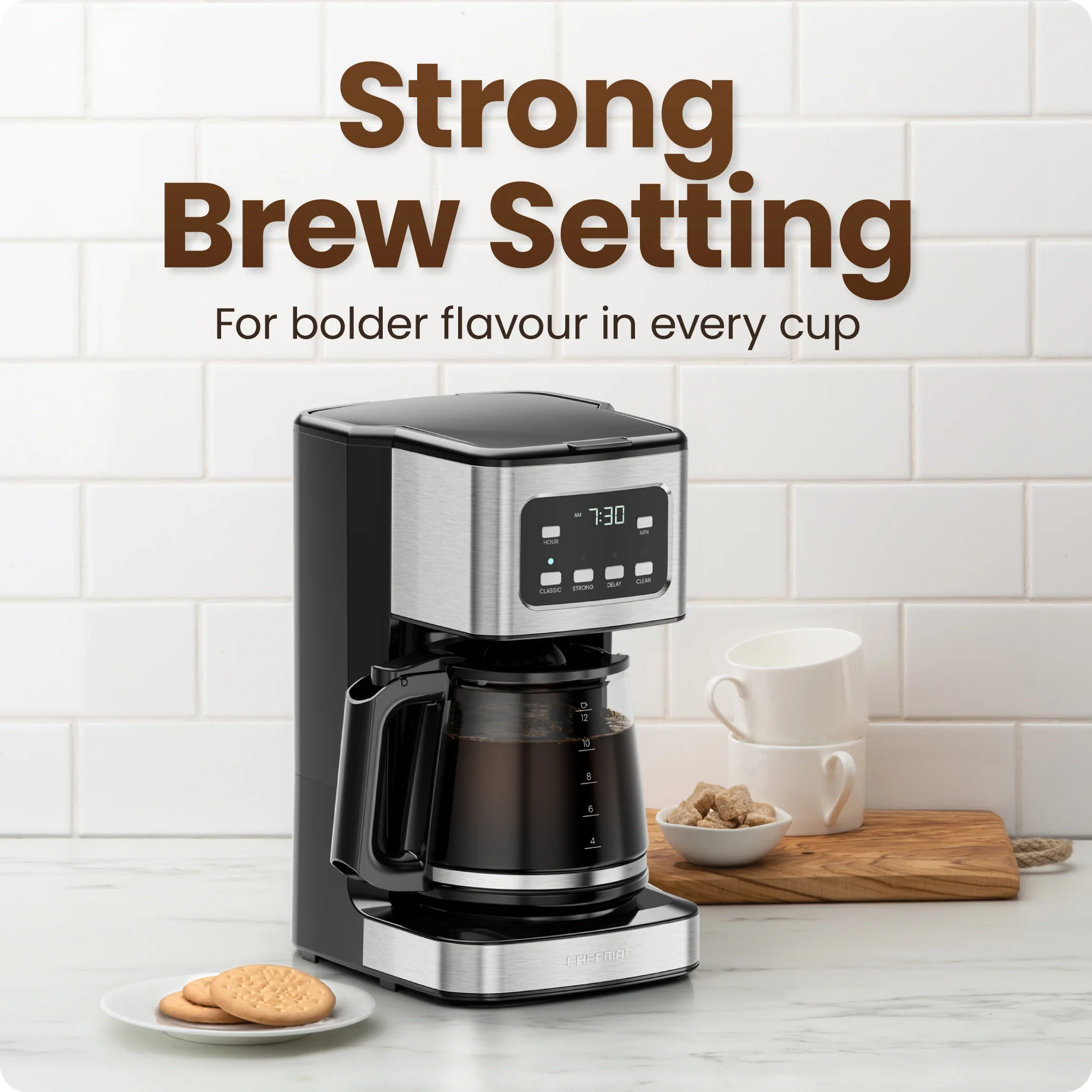 12-Cup Programmable Digital Coffee Maker - Image 3