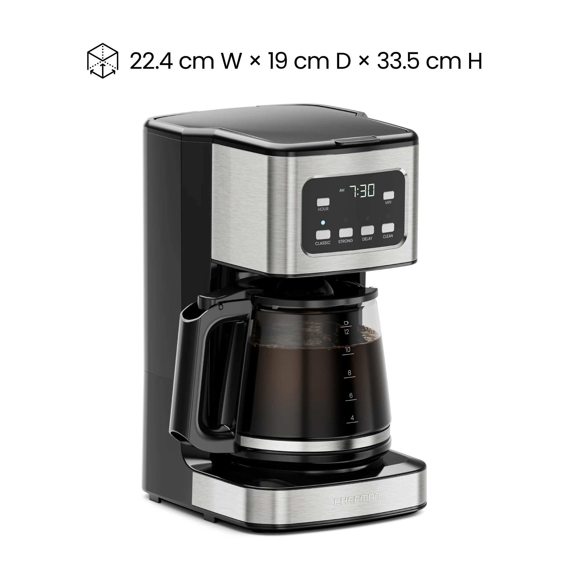12-Cup Programmable Digital Coffee Maker - Image 7