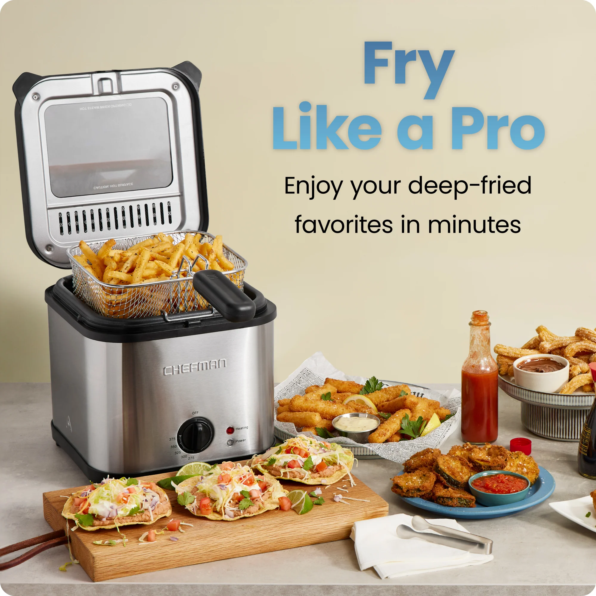 2.5 Quart Stainless Steel Deep Fryer - Image 2