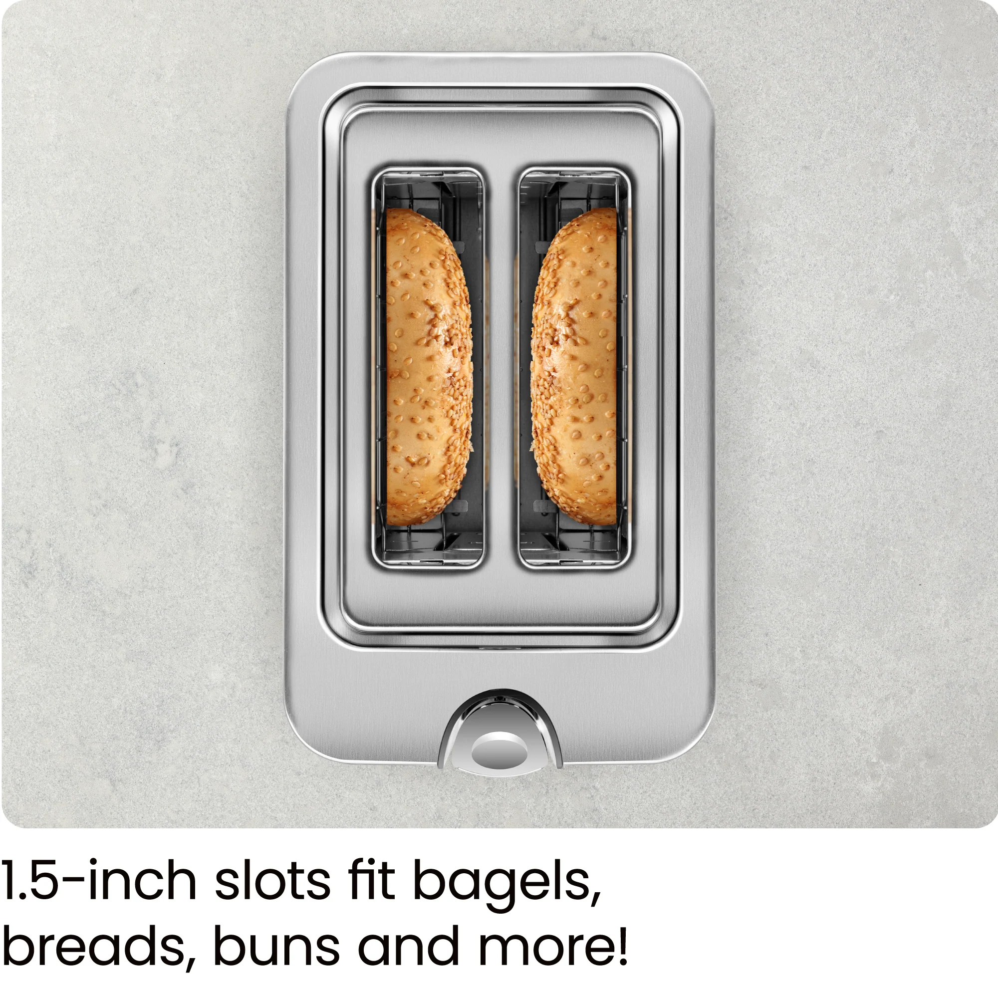 2-Slice Pop-Up Stainless-Steel Toaster - Image 5