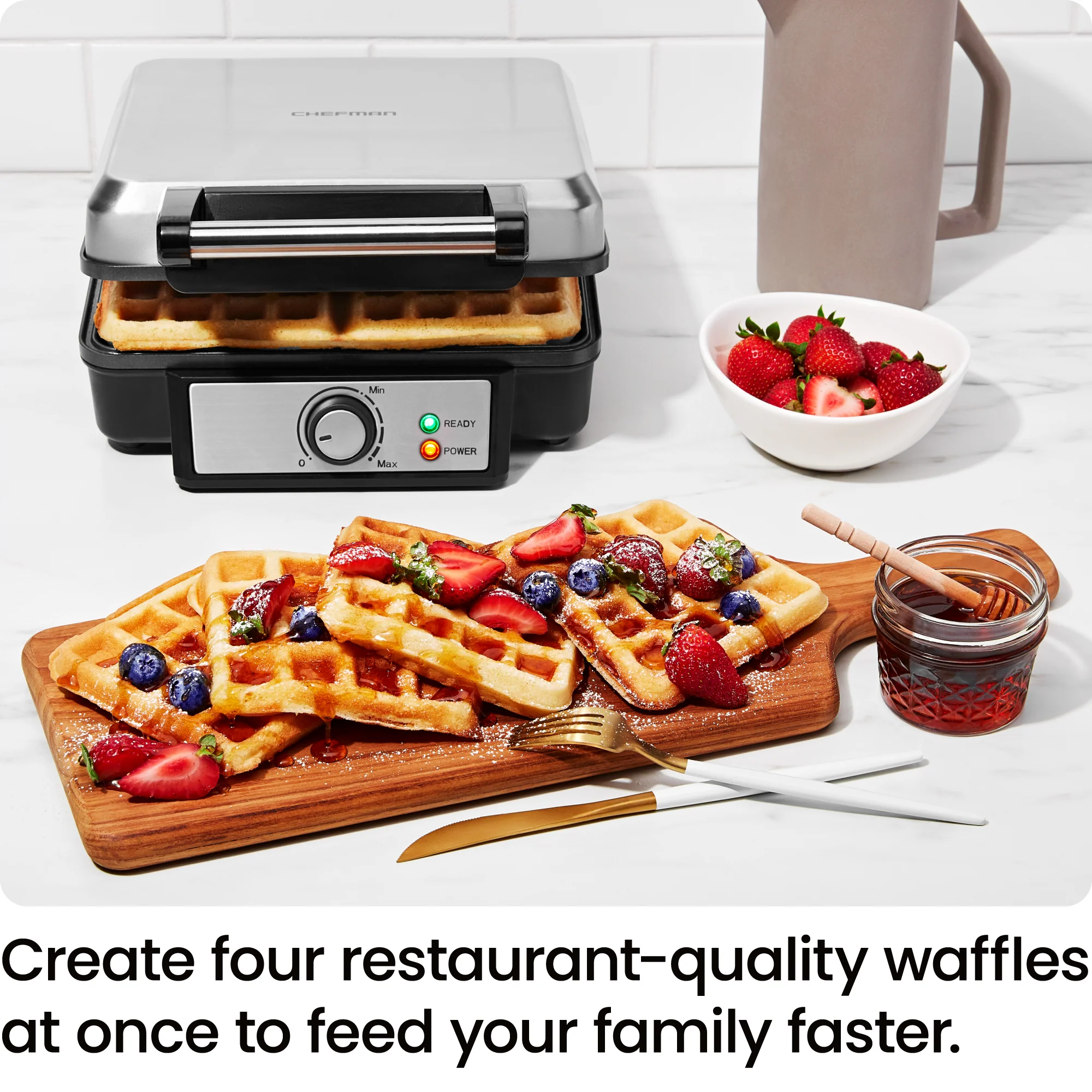 4-Slice Waffle Maker - Image 2