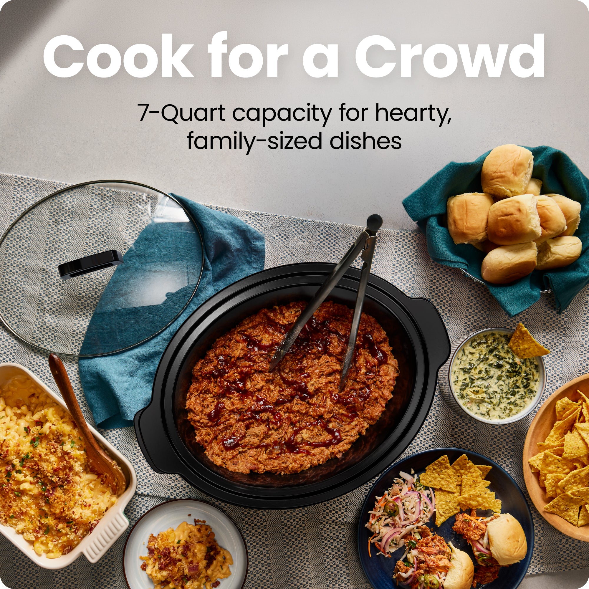 7 Quart Digital Stainless Steel Slow Cooker - Image 3