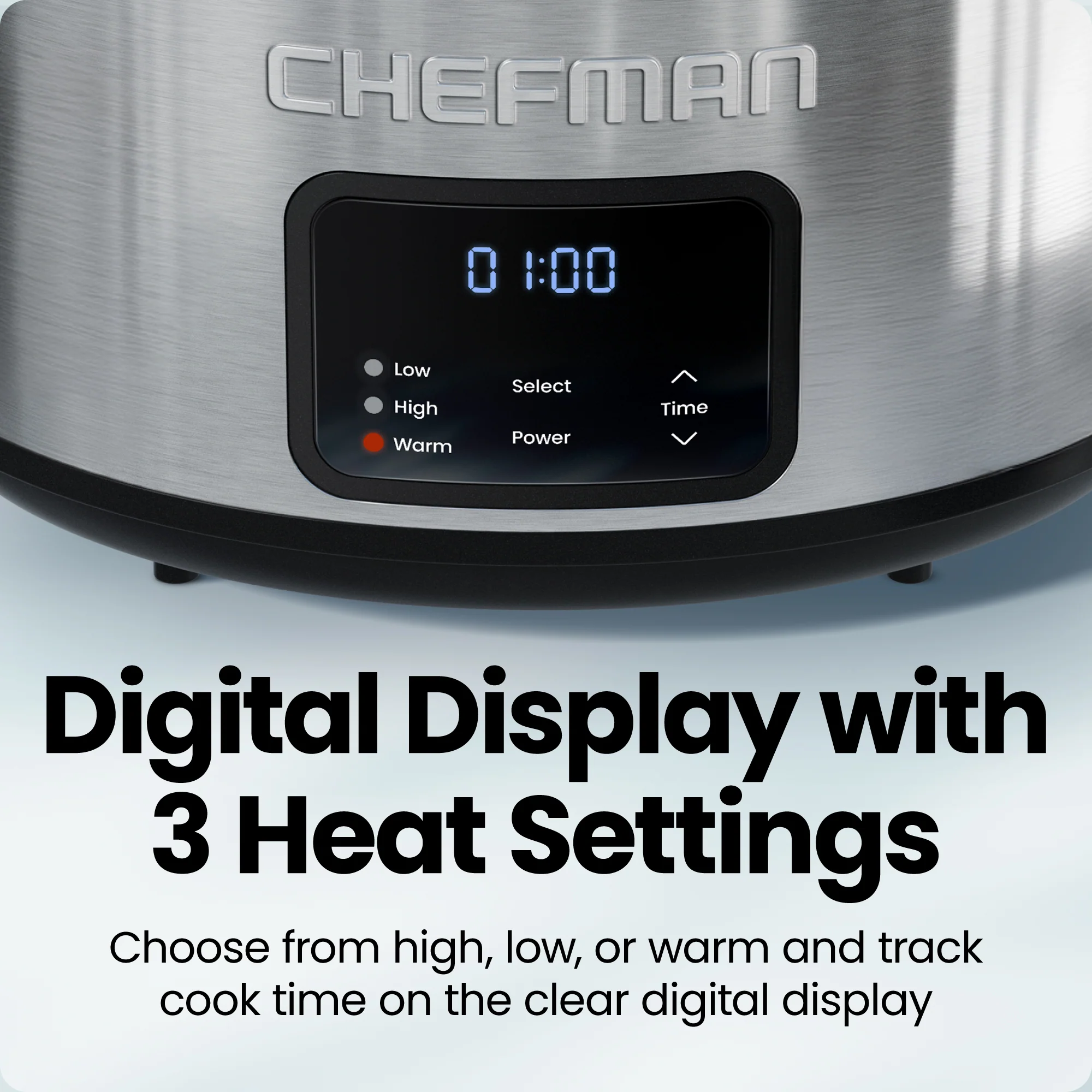 7 Quart Digital Stainless Steel Slow Cooker - Image 4