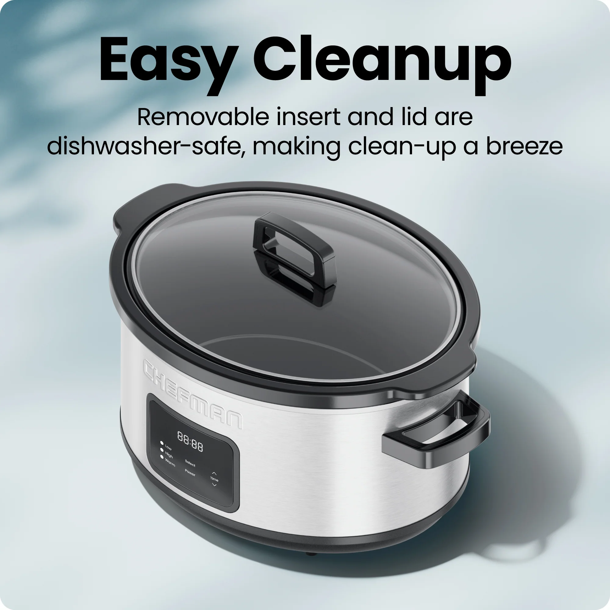7 Quart Digital Stainless Steel Slow Cooker - Image 5