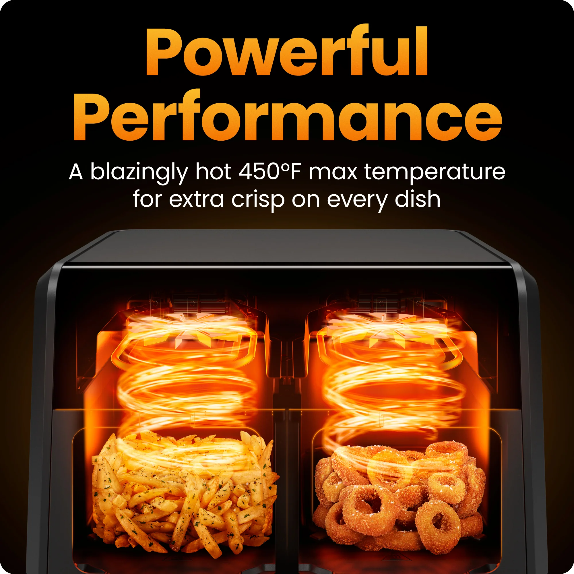 9 Qt. TurboFry Dual Basket Air Fryer with Window - Image 7