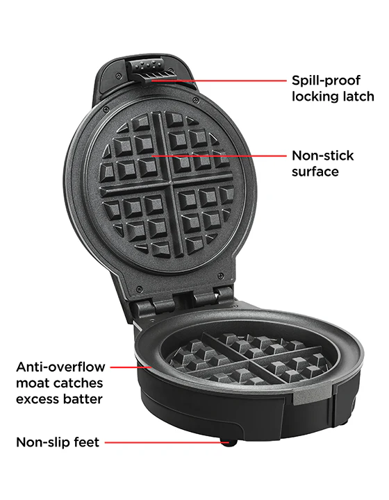 Anti-Overflow Belgian Waffle Maker - Image 5