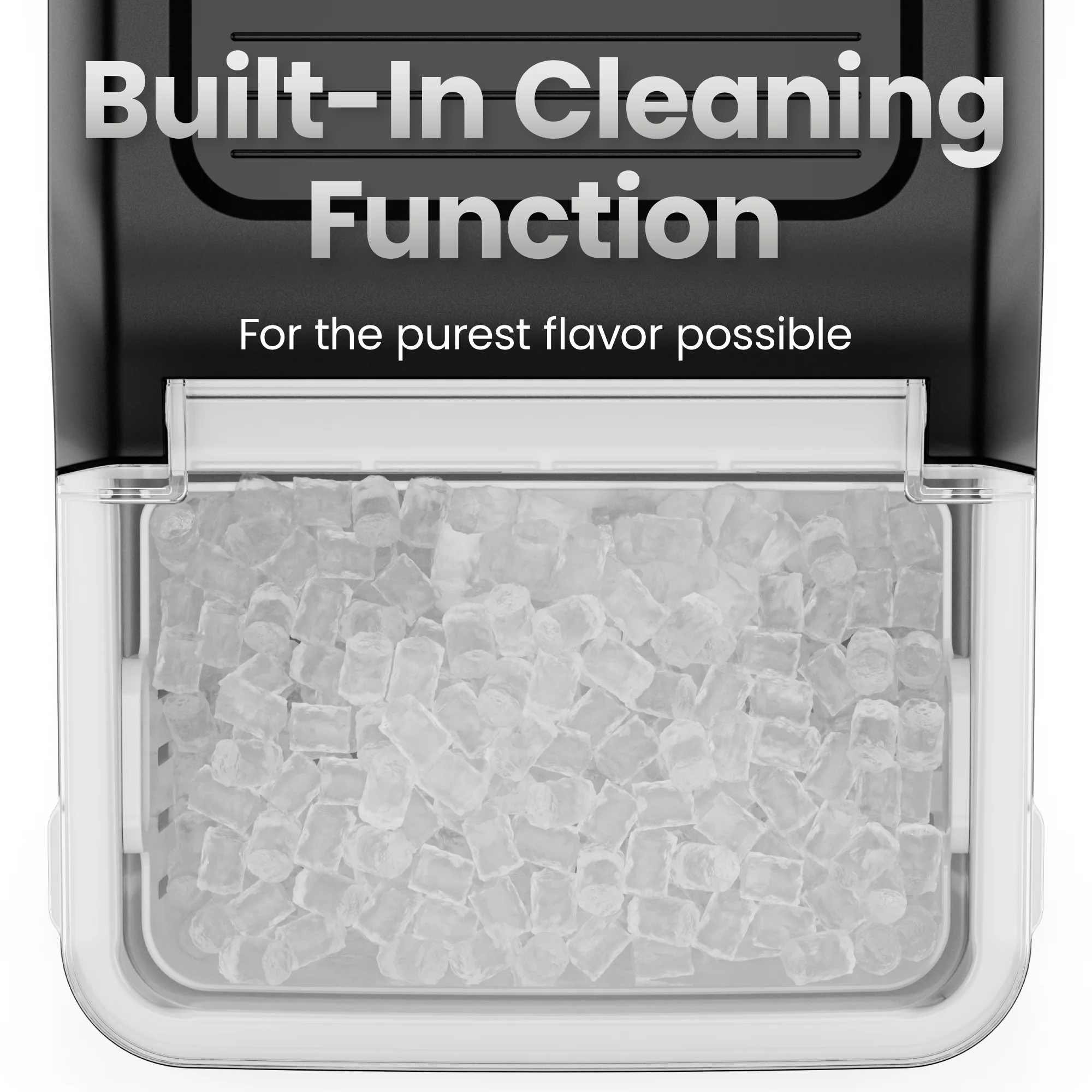 Compact Nugget Ice Maker - Black - Image 7