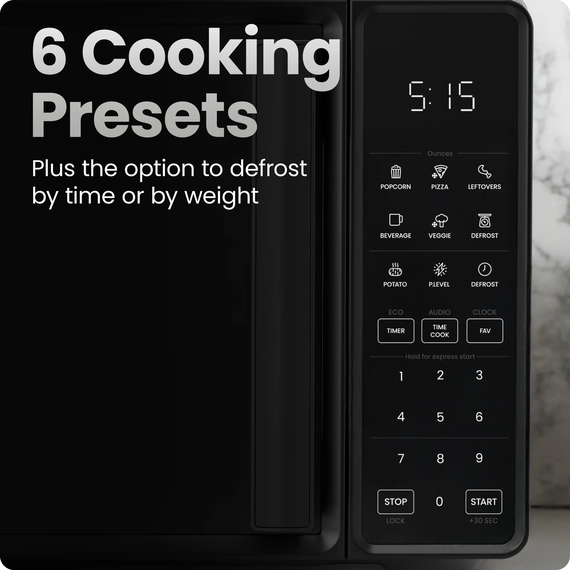 Countertop 0.7 Cu. Ft. Digital Microwave Oven - Image 3