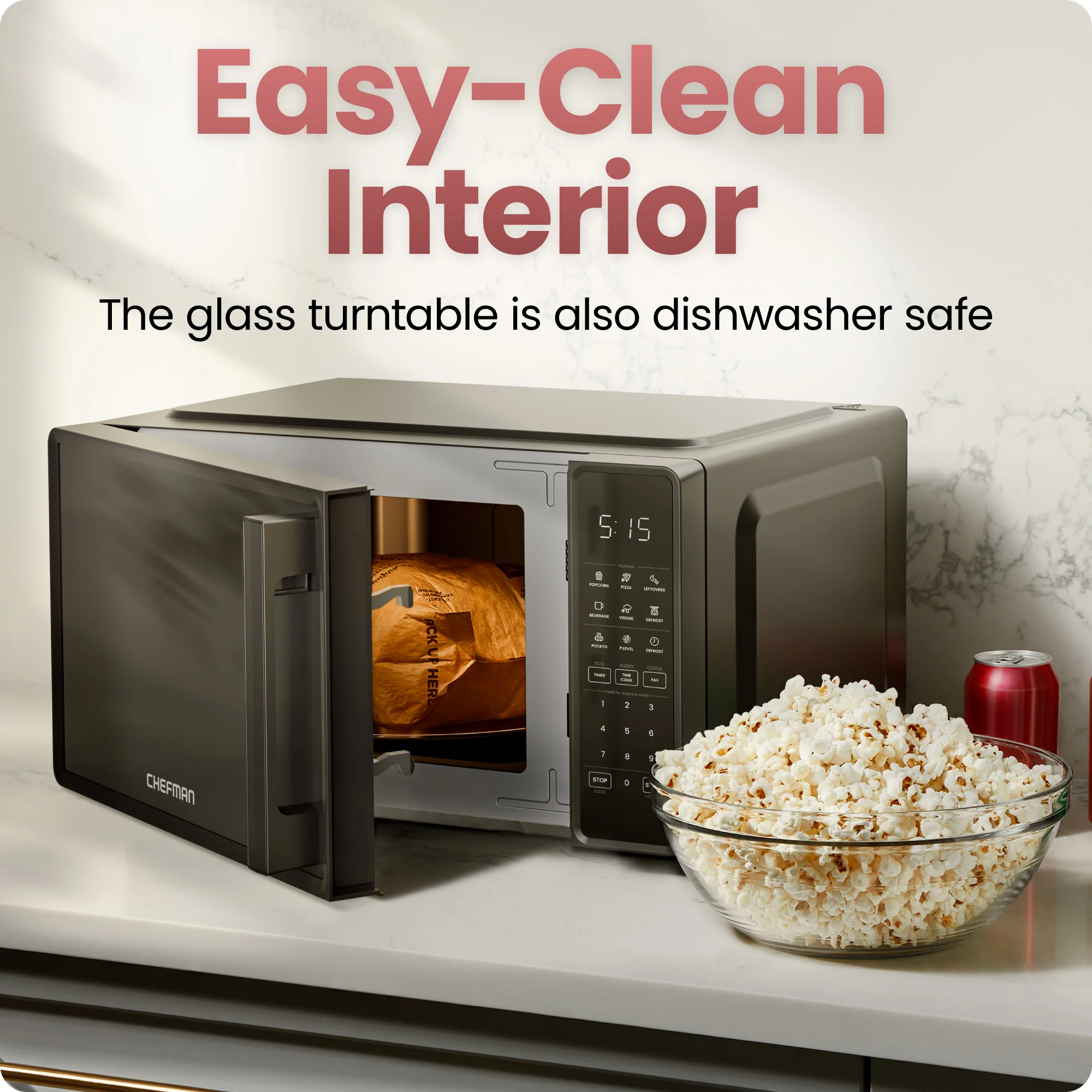 Countertop 0.7 Cu. Ft. Digital Microwave Oven - Image 6