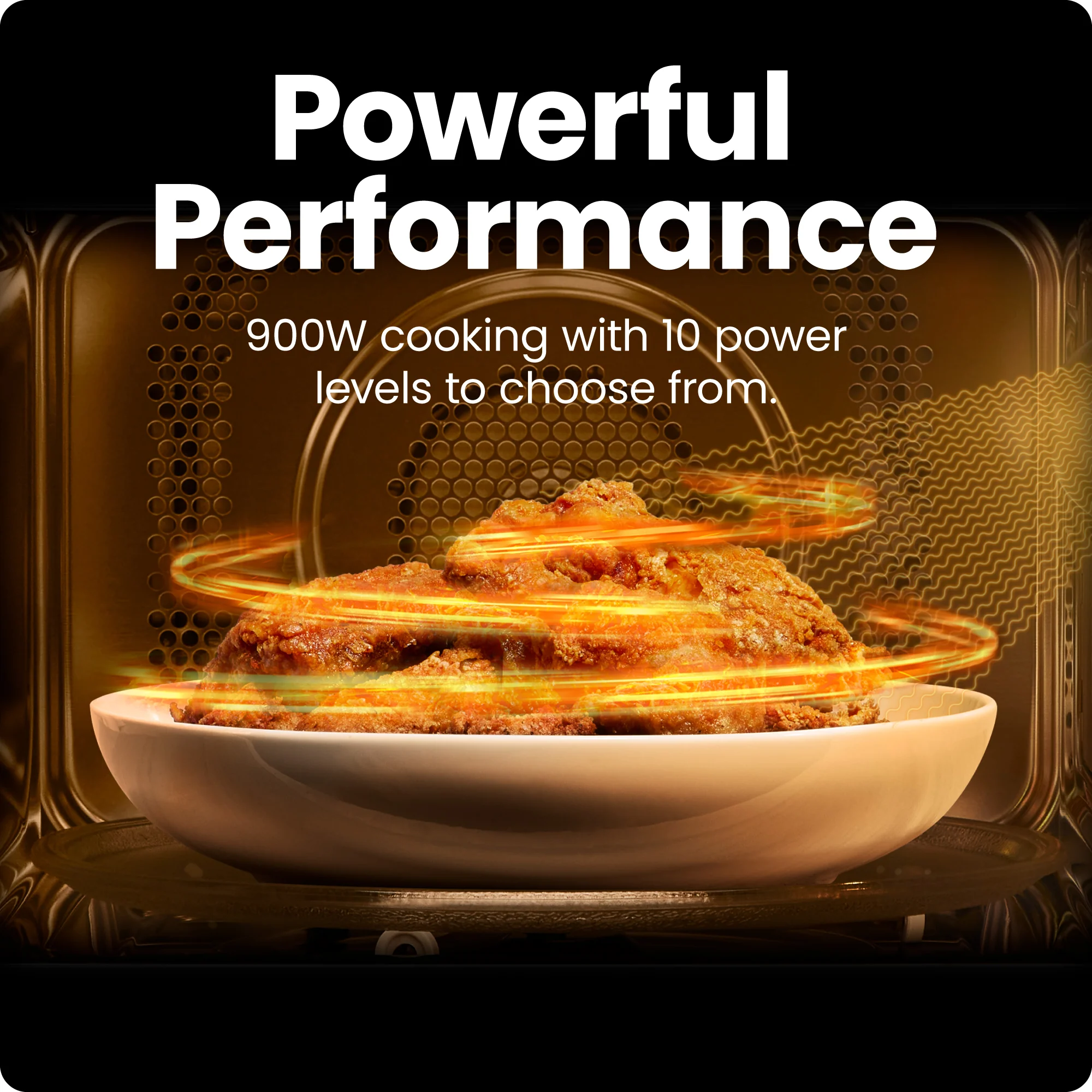 Countertop 0.9 Cu. Ft. Digital Stainless Microwave Oven - Image 3