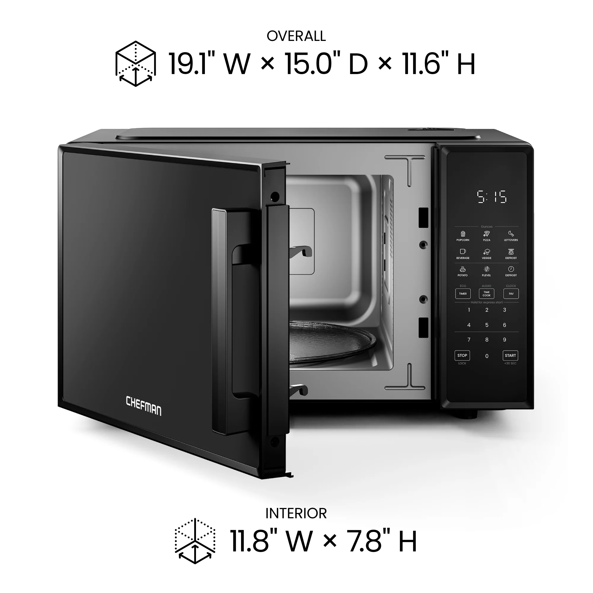 Countertop 0.9 Cu. Ft. Digital Microwave Oven - Image 7