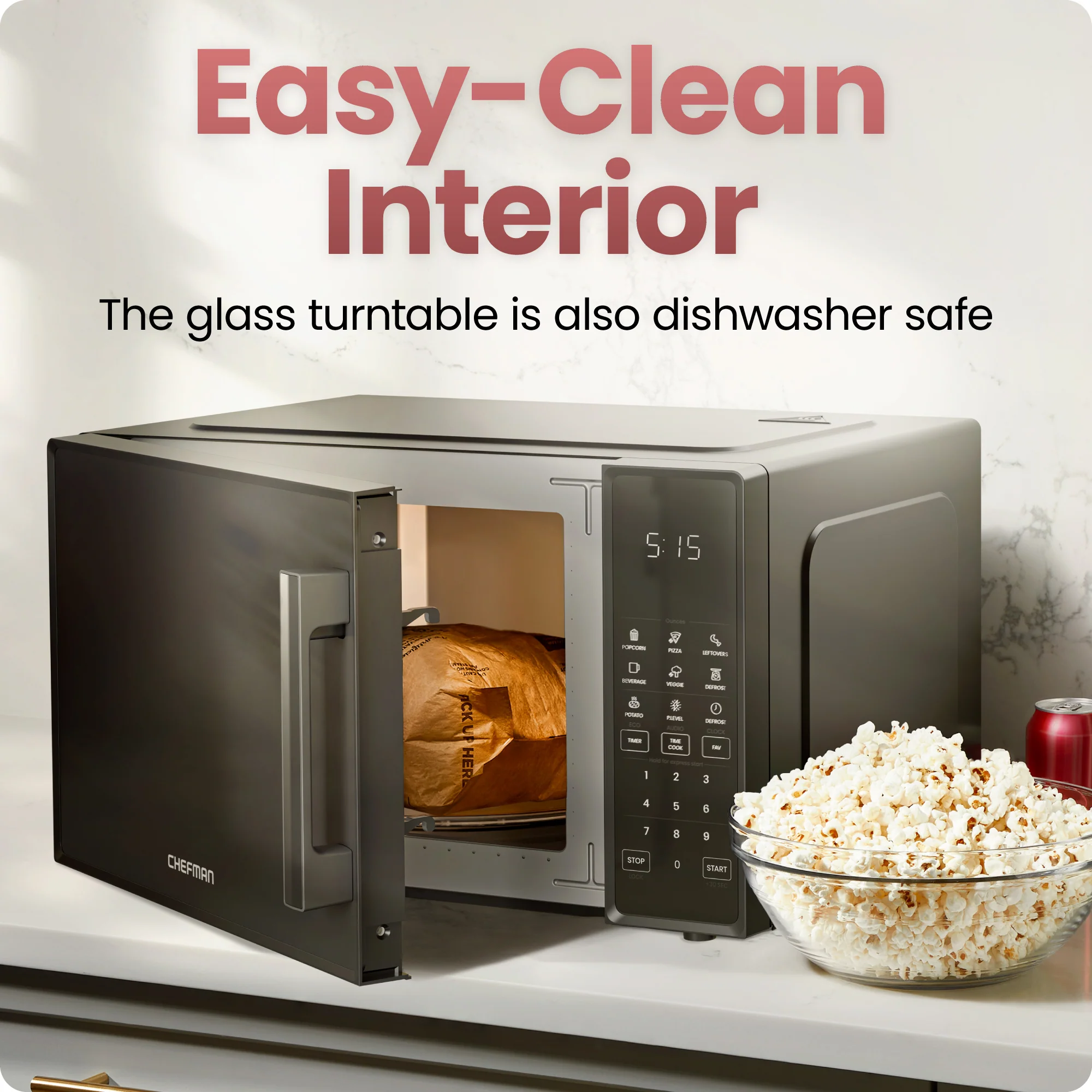 Countertop 1.1 Cu. Ft. Digital Microwave Oven - Image 6