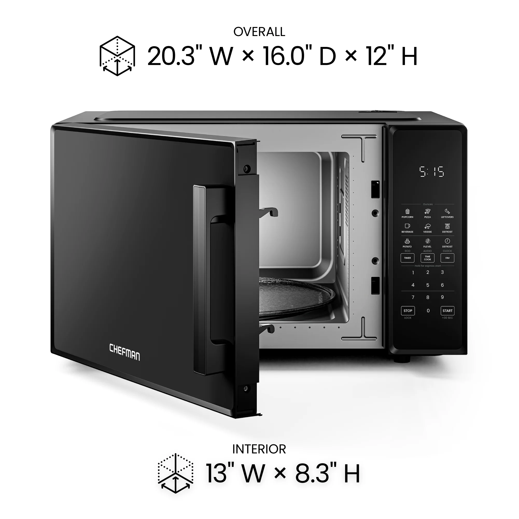 Countertop 1.1 Cu. Ft. Digital Microwave Oven - Image 7