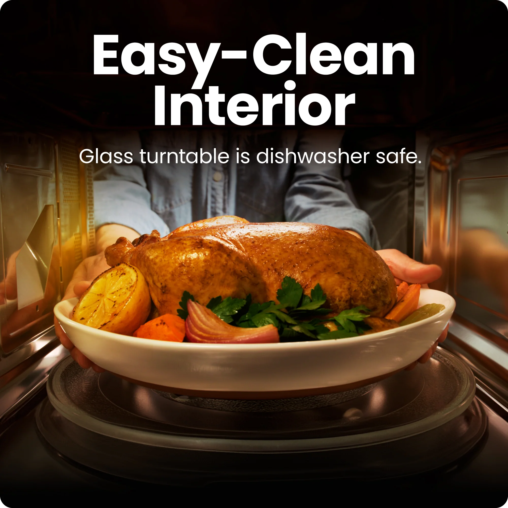 Countertop 0.7 Cu. Ft. Digital Stainless Microwave Oven - Image 5