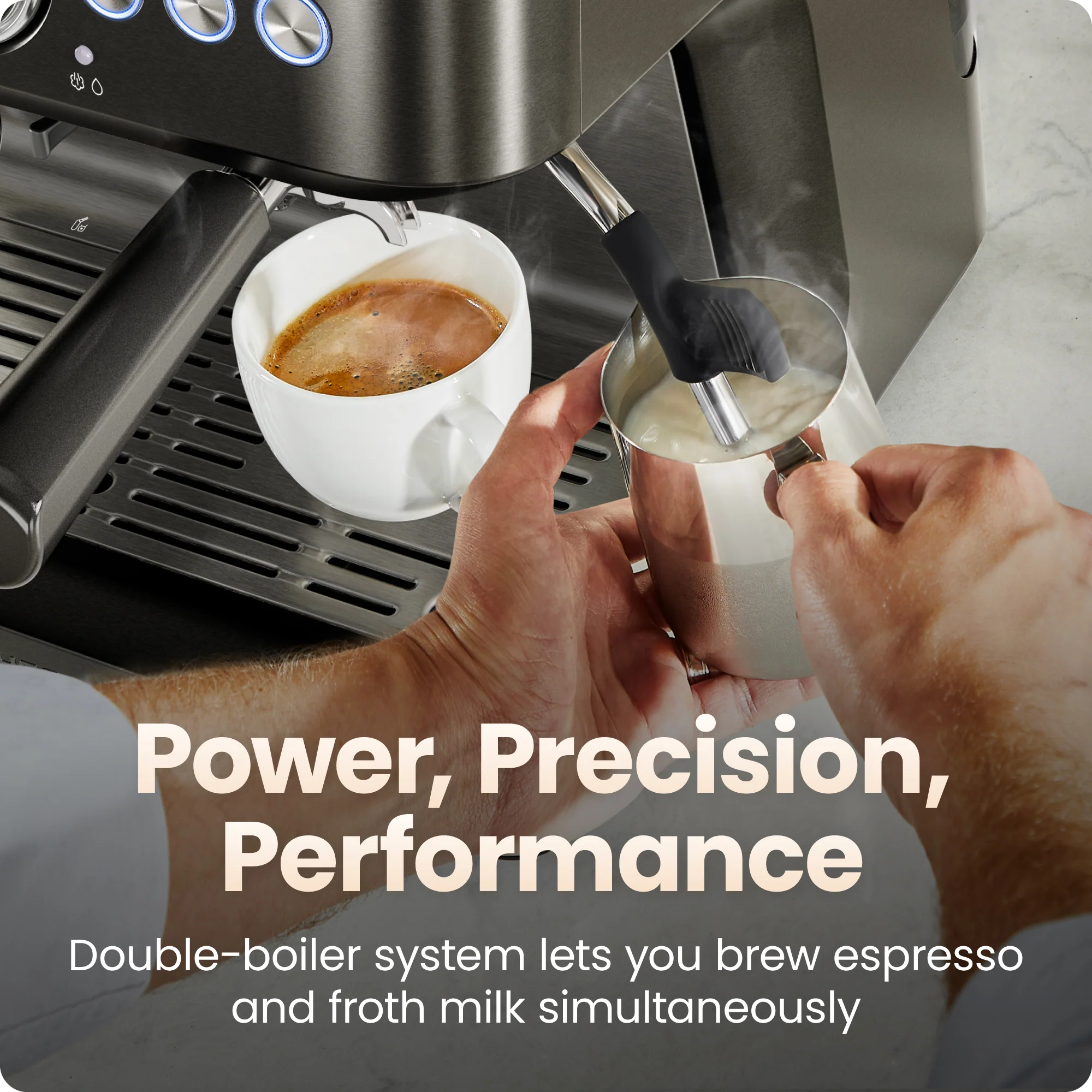 Crema Deluxe Double Boiler Espresso Machine - Image 3