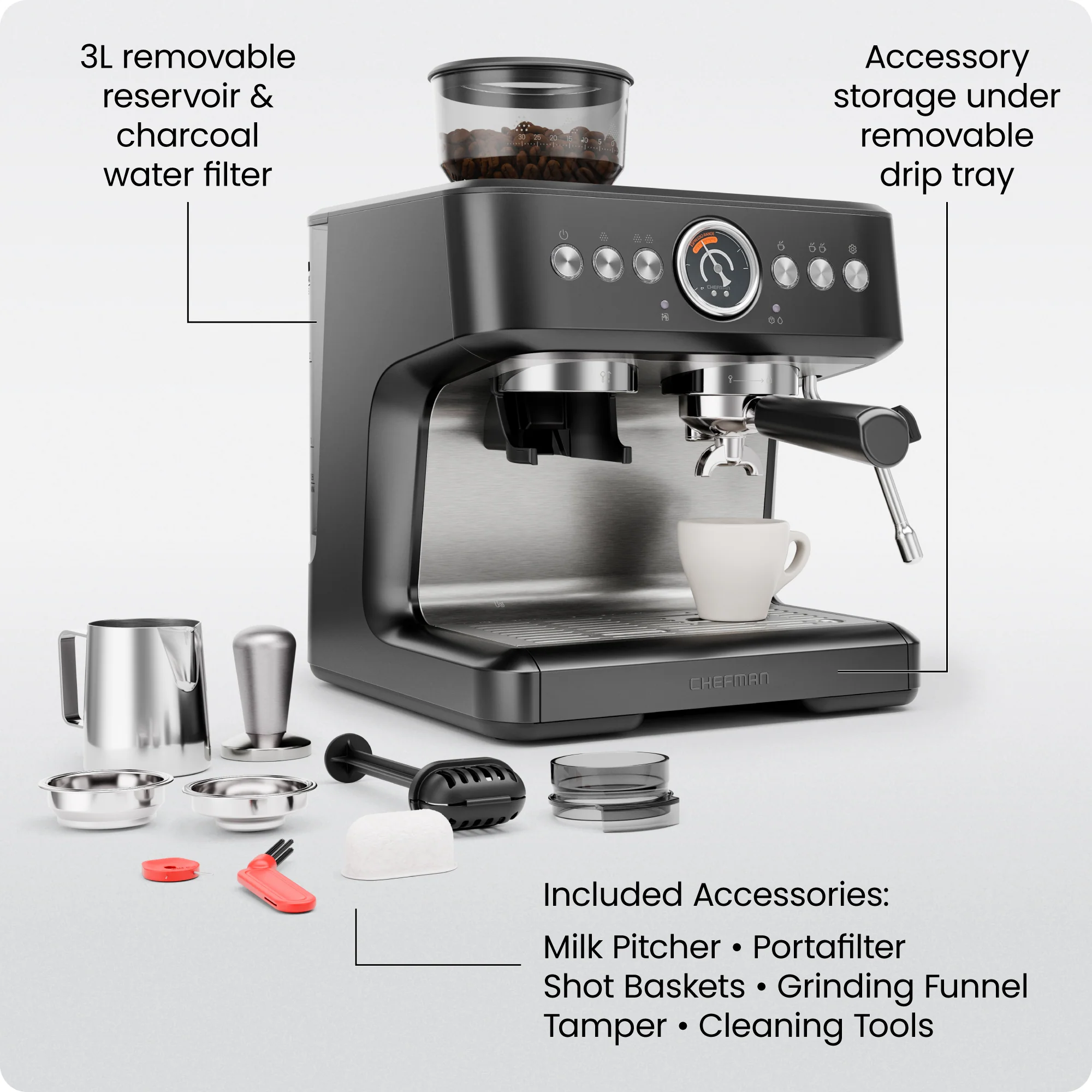 Crema Deluxe Double Boiler Espresso Machine - Image 8
