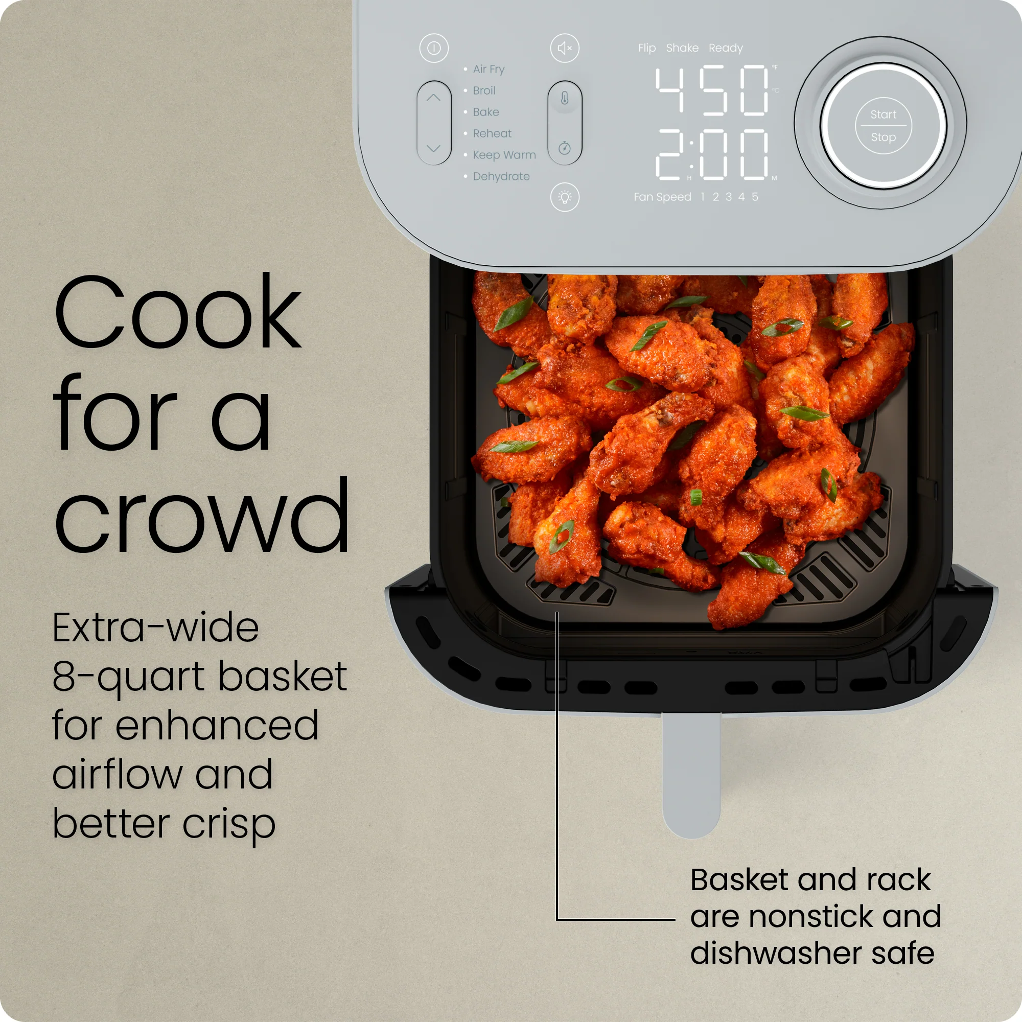 Crispinator 8 Qt. Air Fryer - Image 5