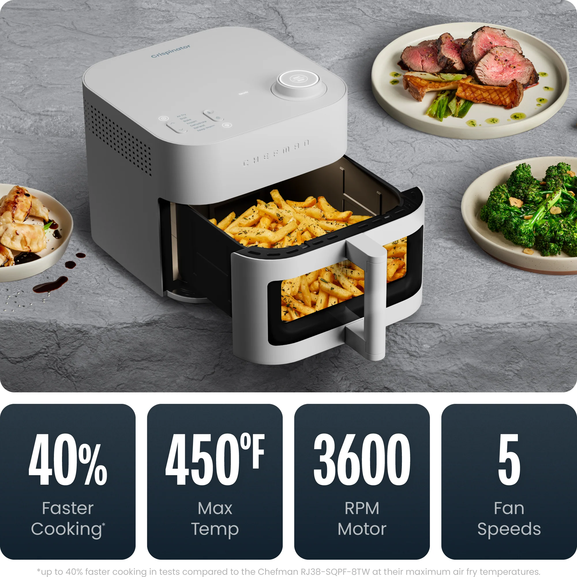 Crispinator 8 Qt. Air Fryer w/ 7 Functions - Image 5