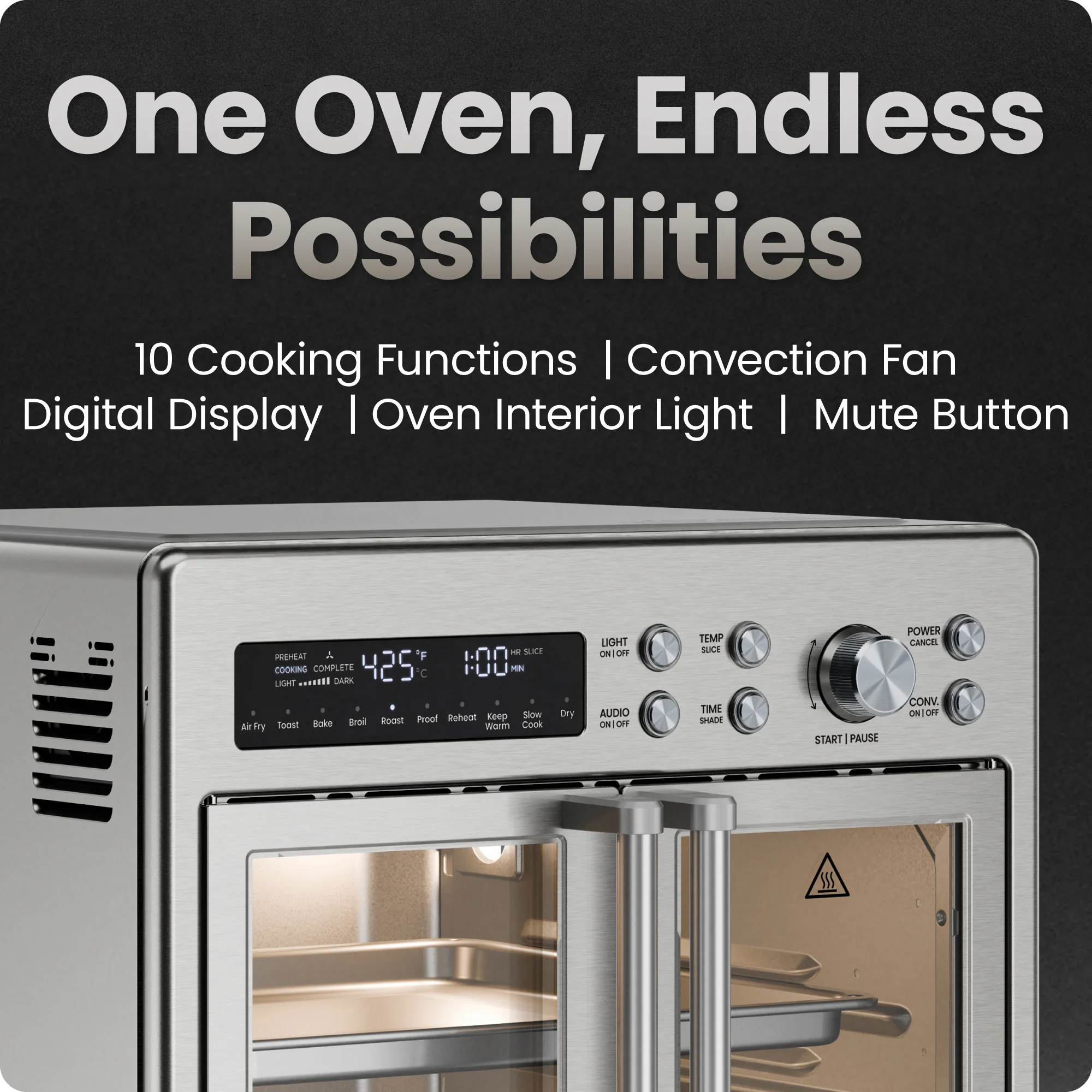 Digital French Door Air Fryer + Oven - Image 4
