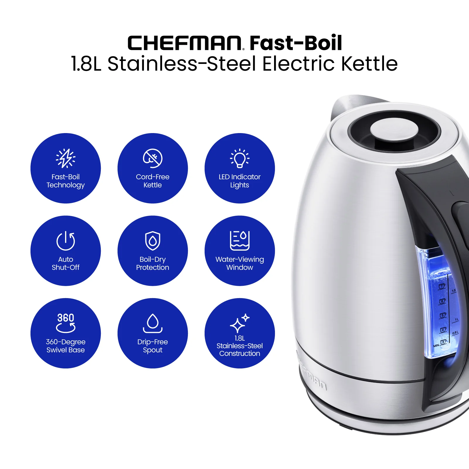 Easy-View Electric Kettle with Auto Shutoff - Image 2