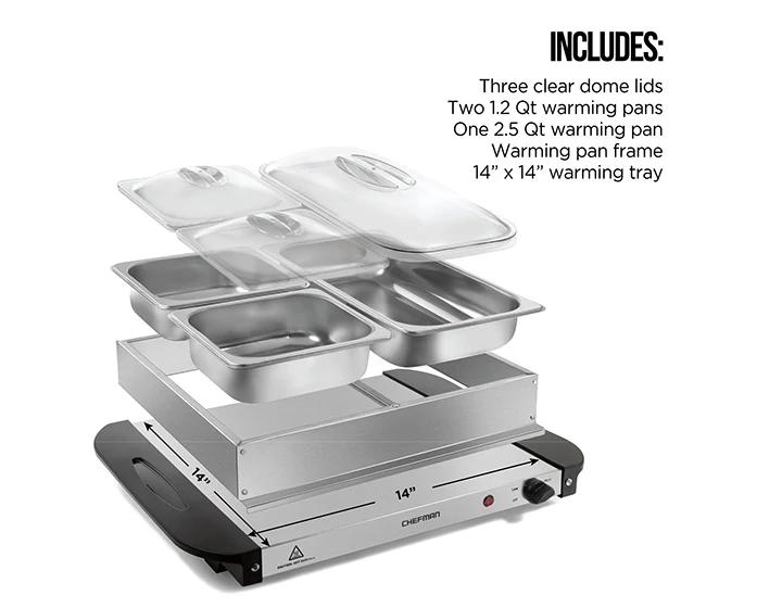 Electric Buffet Server + Warming Tray - Image 6