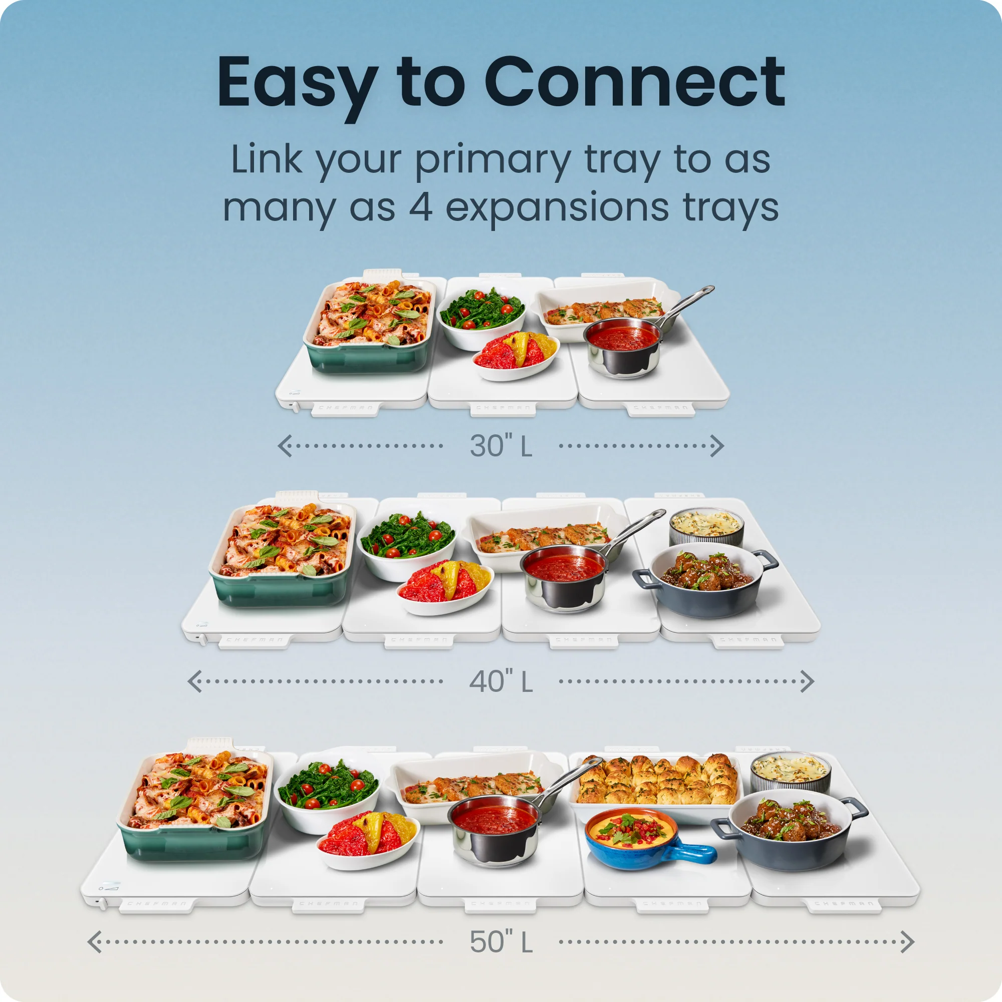 Everything Warmer Expanding Warming Tray, One Expansion Tray (Primary Tray Sold Separately) - Image 4