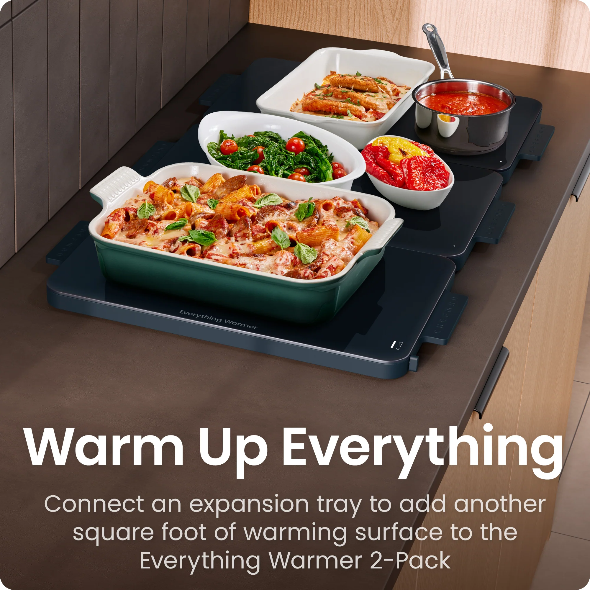 Everything Warmer Expanding Warming Tray, One Expansion Tray (Primary Tray Sold Separately) - Image 3