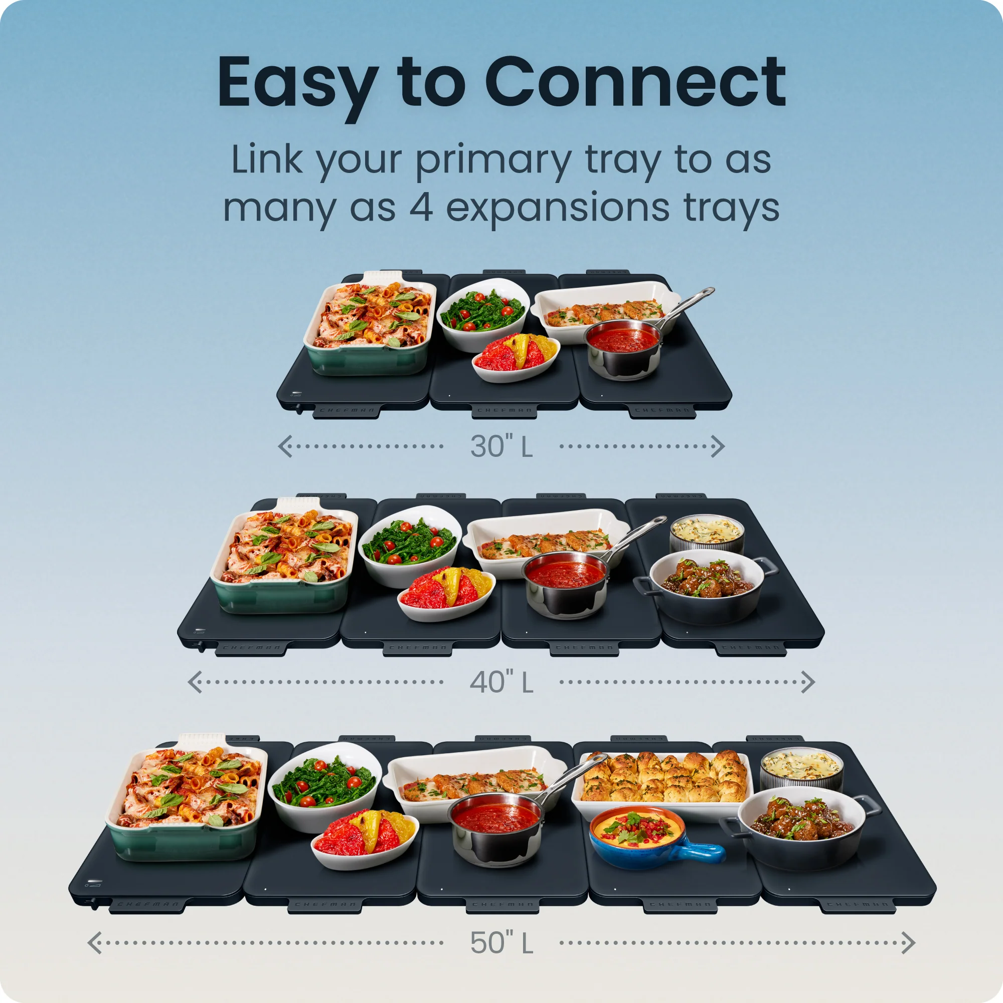 Everything Warmer Expanding Warming Tray, One Expansion Tray (Primary Tray Sold Separately) - Image 4