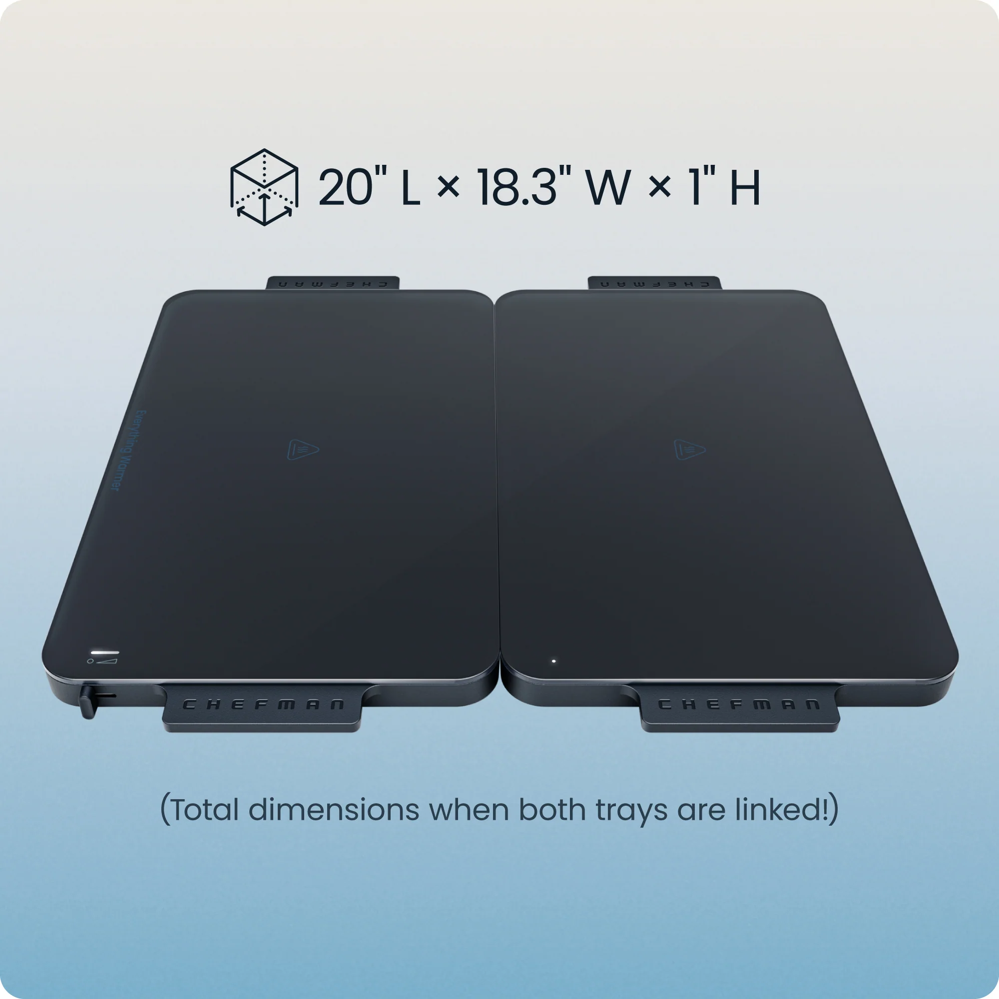 Everything Warmer Modular Expanding Warming Tray - Two 10” x 16” Trays - Image 9