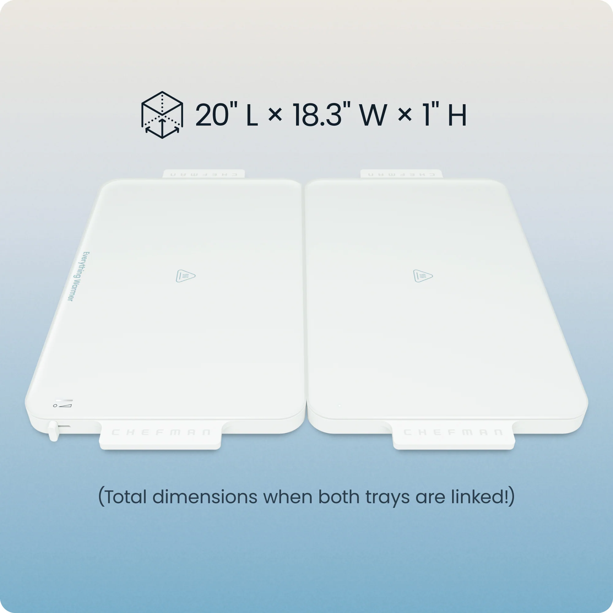 Everything Warmer Modular Expanding Warming Tray - Two 10” x 16” Trays - Image 9