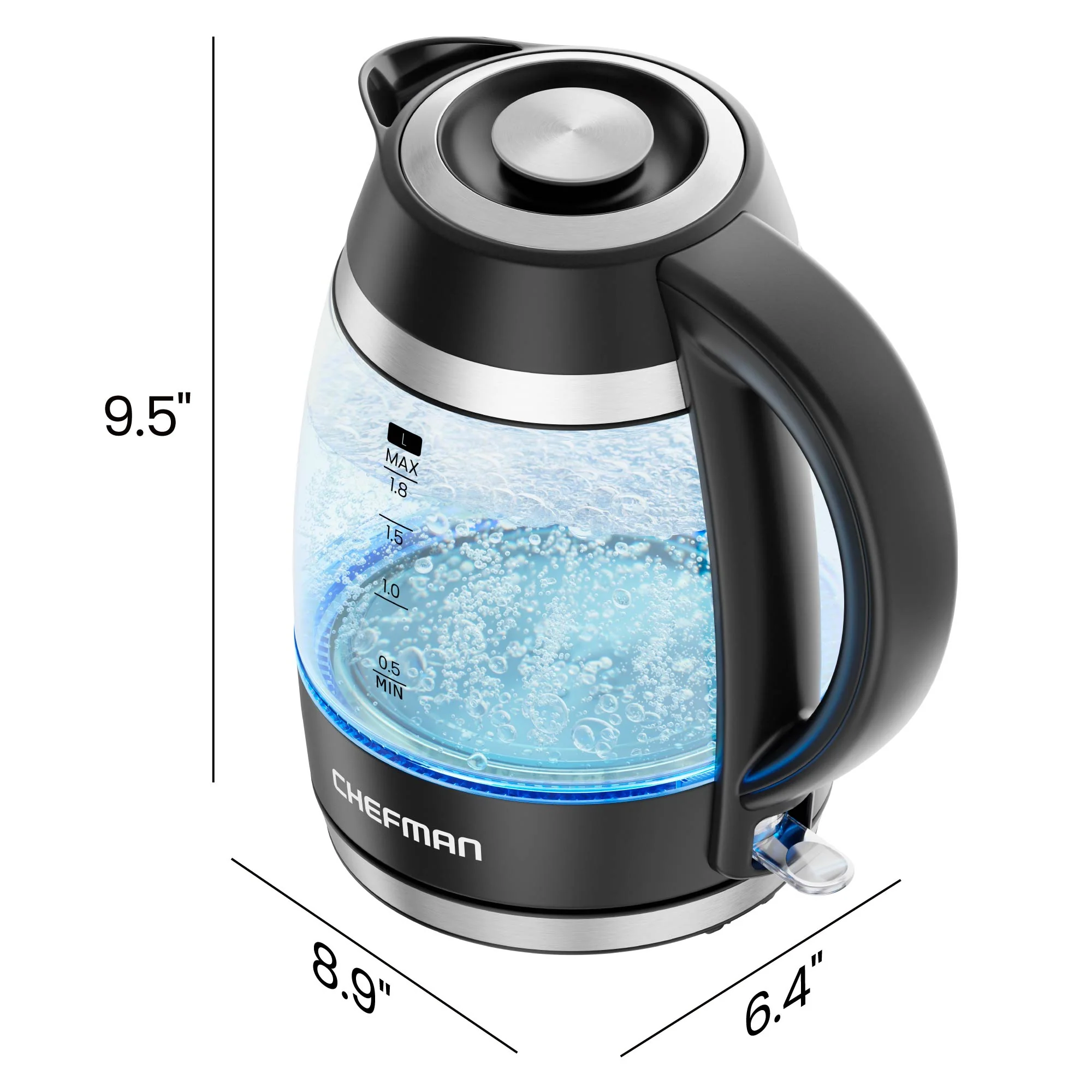 Fast-Boil 1.8L Electric Kettle w/ Tea Infuser - Image 7