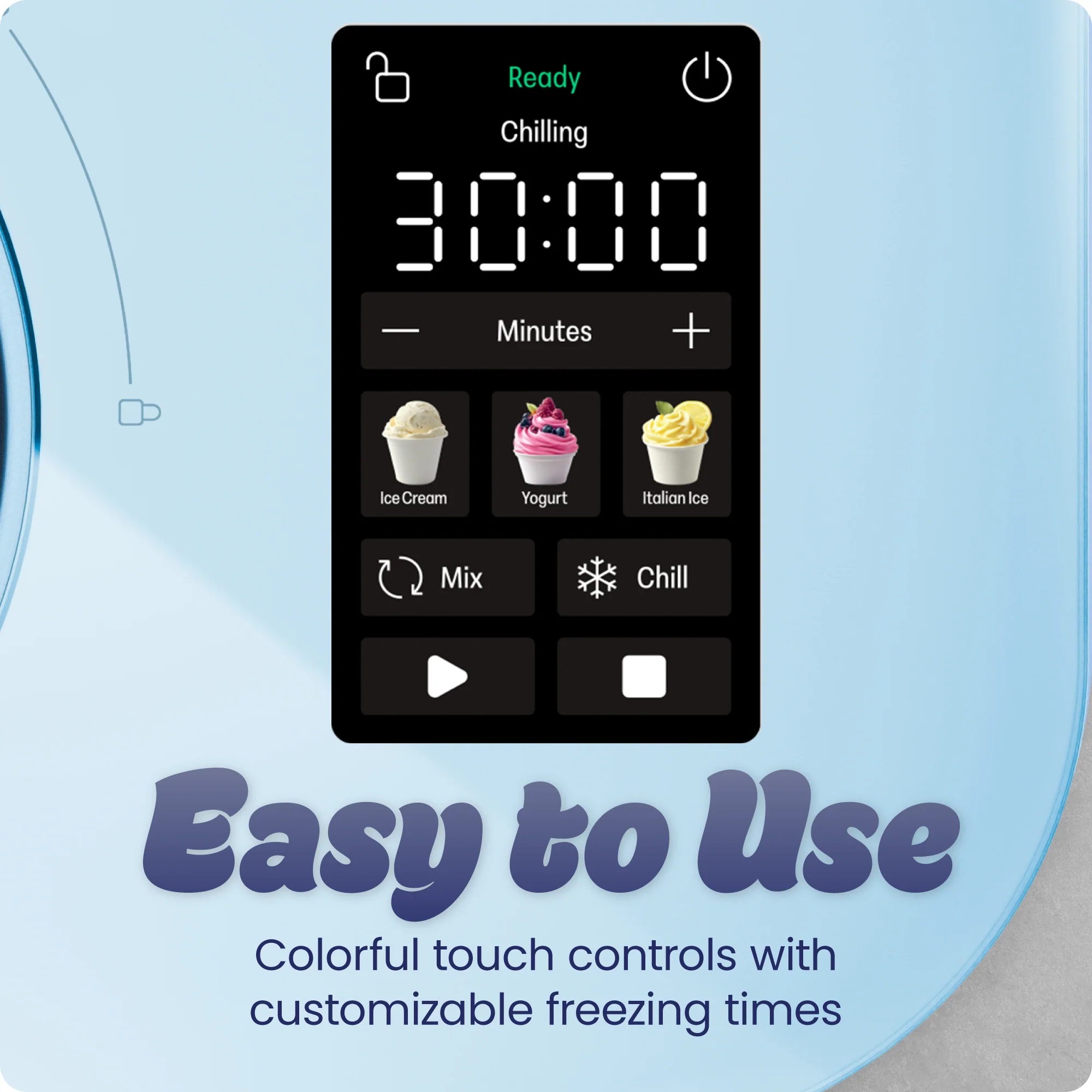Iceman Trio Ice Cream Maker - Aqua - Image 5