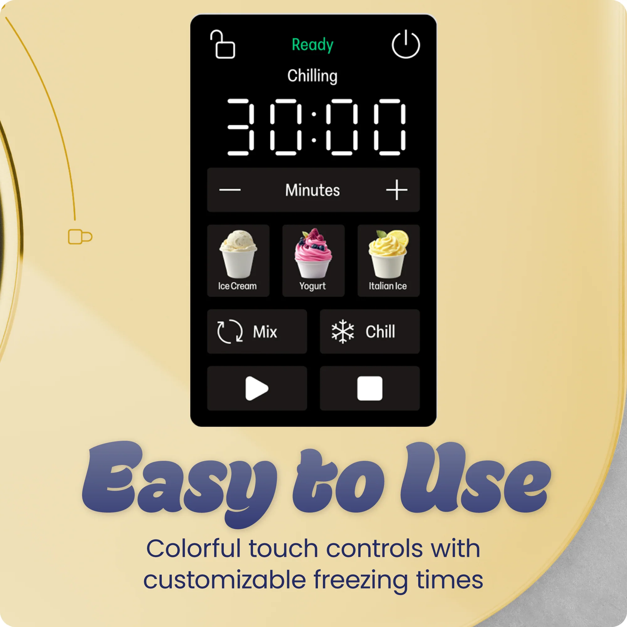 Iceman Trio Ice Cream Maker - Butter - Image 5