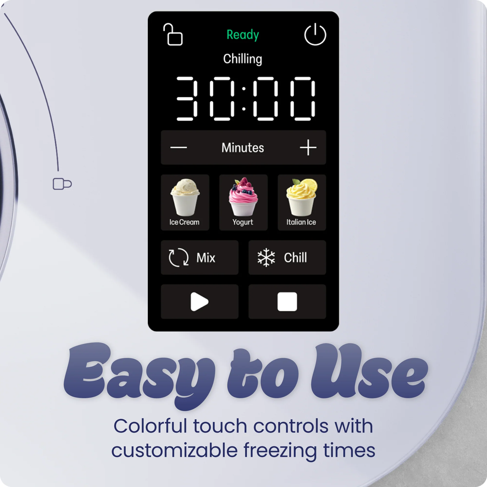 Iceman Trio Ice Cream Maker - Lavender - Image 5