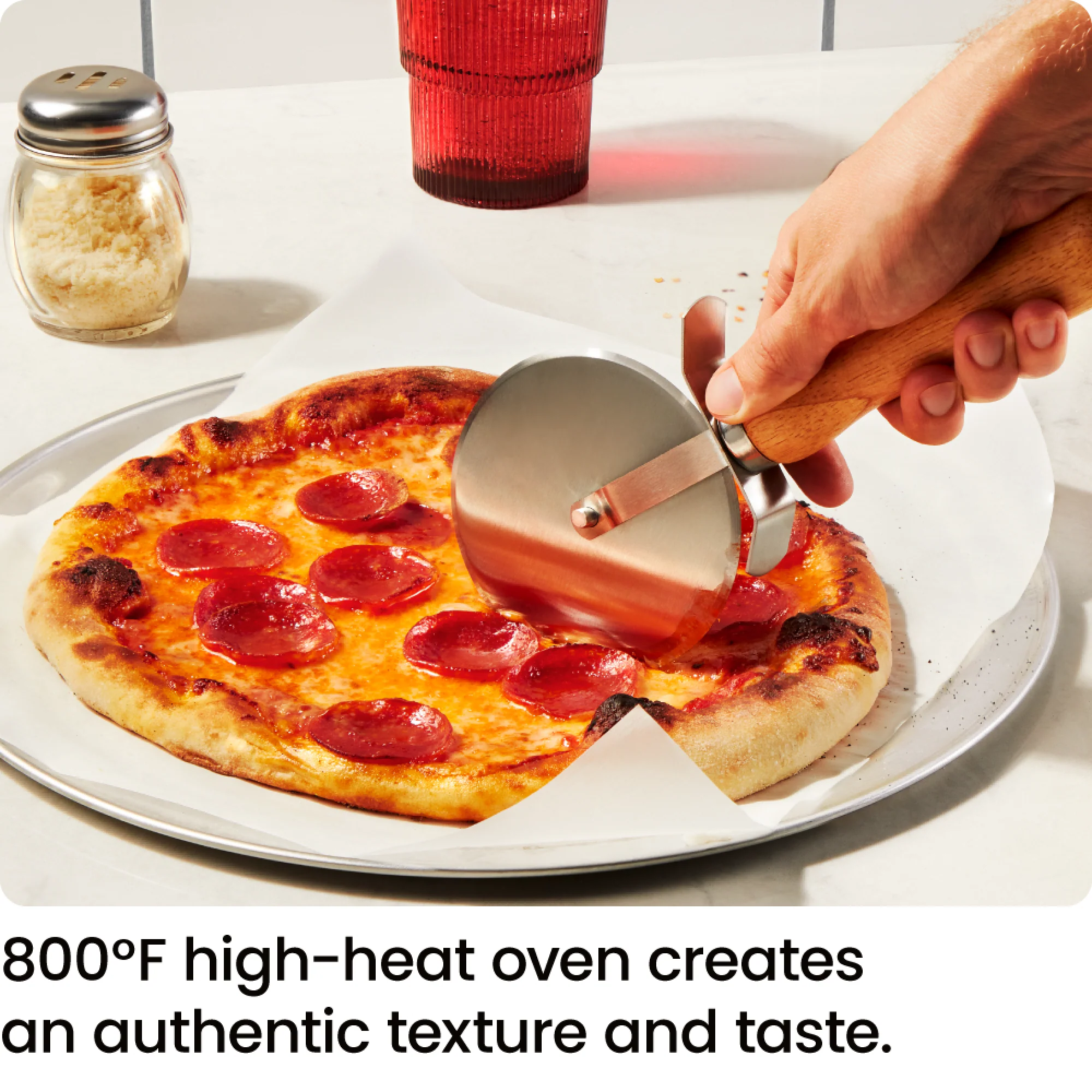 High-Heat Indoor Electric Pizza Oven 800°F - Stainless Steel - Image 5