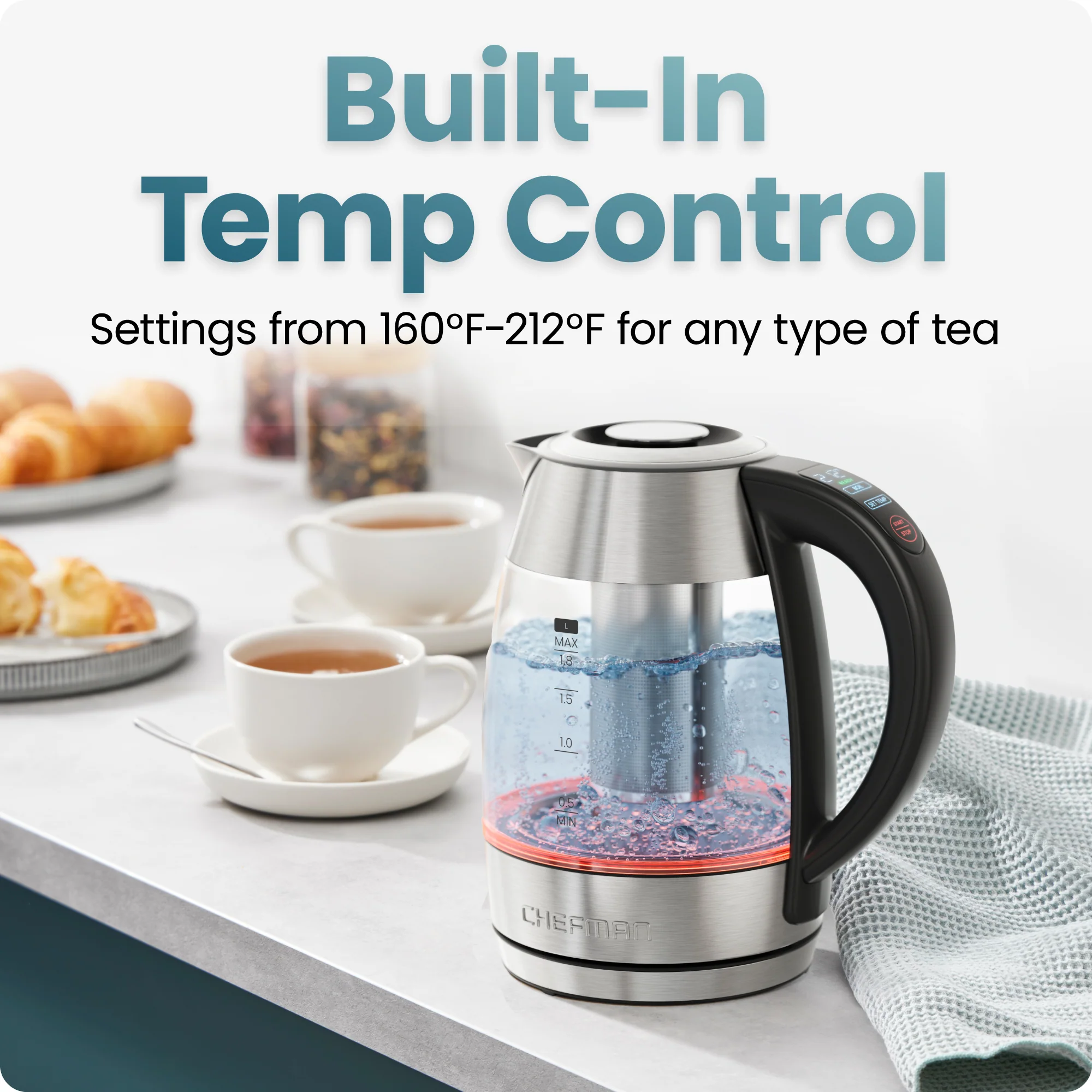 Lightning 1.8L Custom-Temp Electric Kettle - Image 4