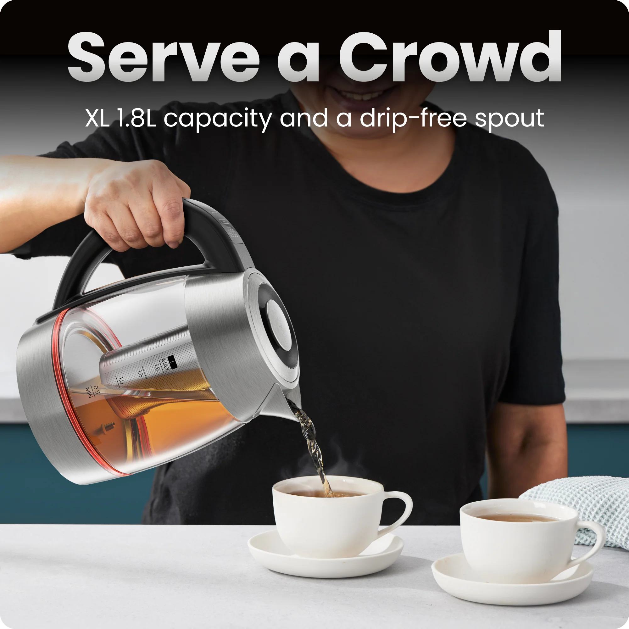 Lightning 1.8L Custom-Temp Electric Kettle - Image 7