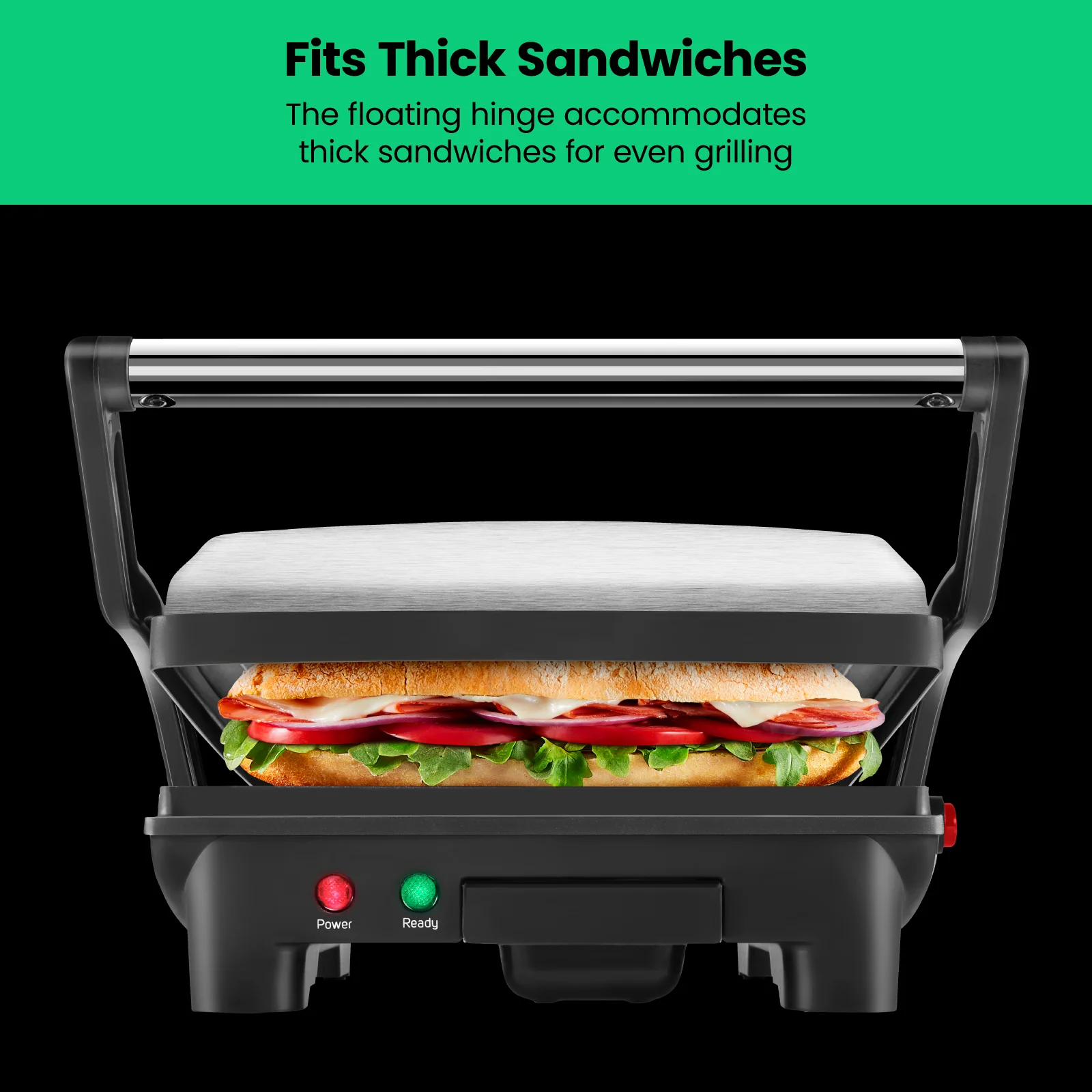 Multifunctional 180° Grill + Panini Press (4-Slice) - Image 6