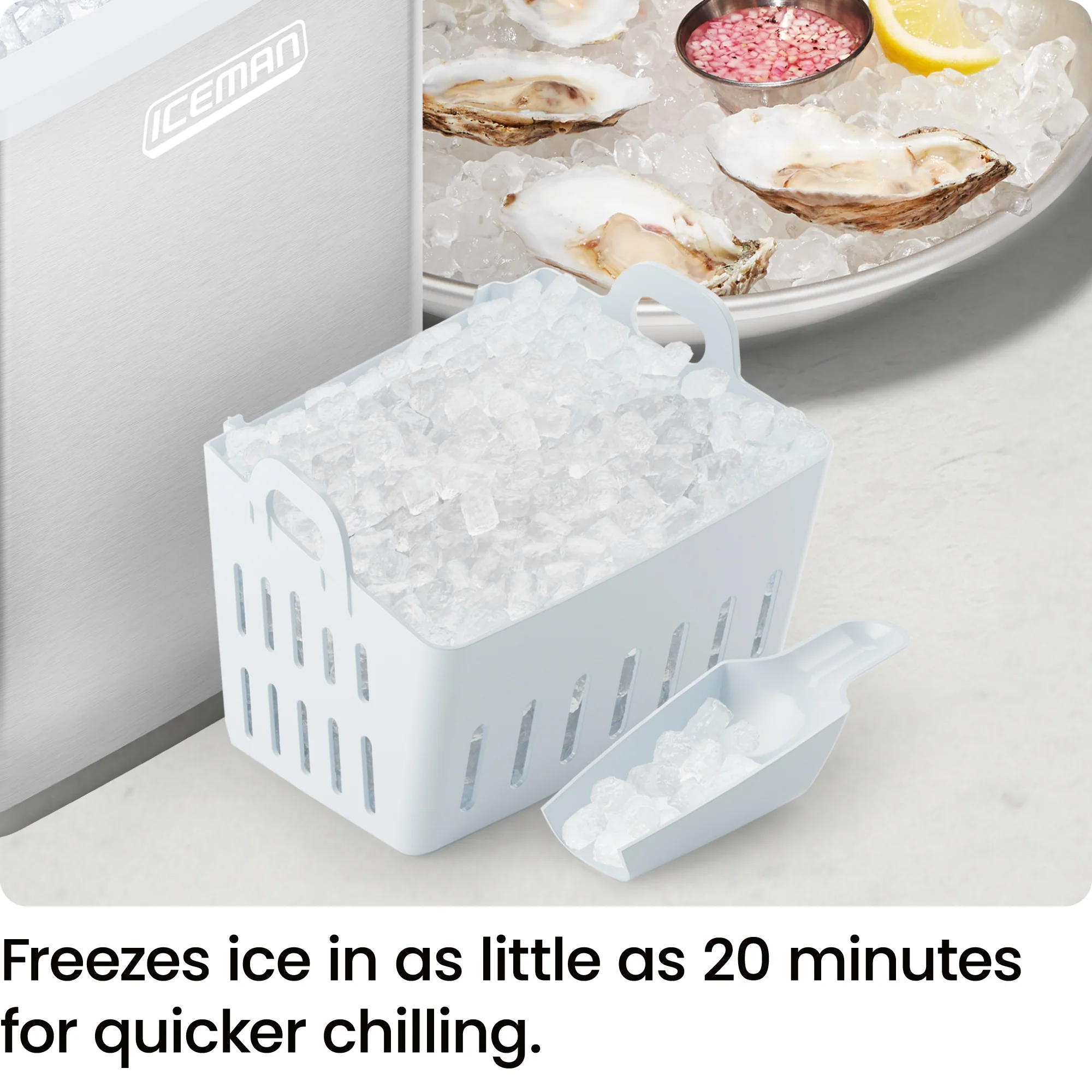 Pebble Countertop Ice Maker by Iceman® - Image 4