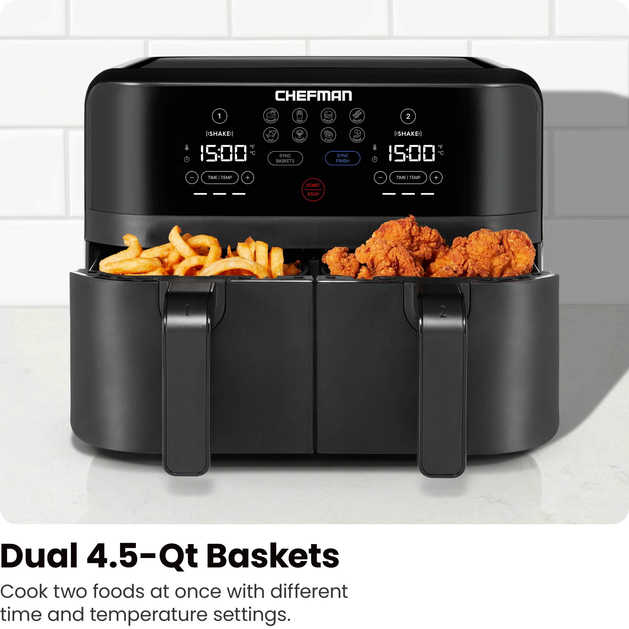 Double-Basket Air Fryer - 9 Quart - Image 4