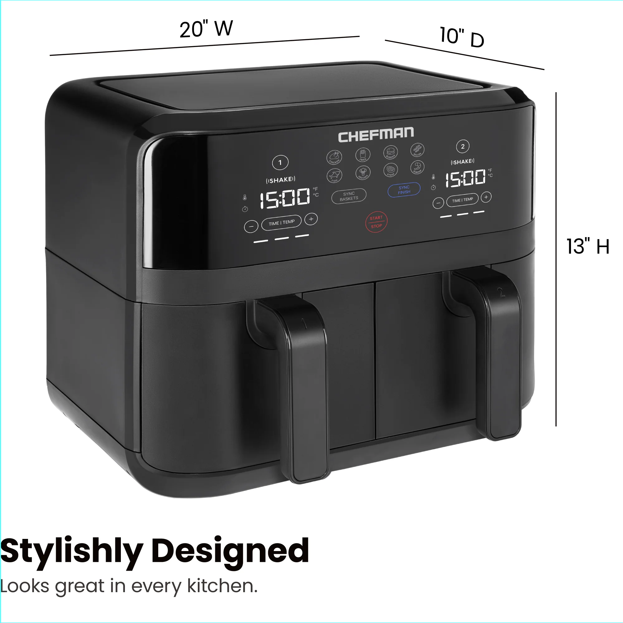 Double-Basket Air Fryer - 9 Quart - Image 8