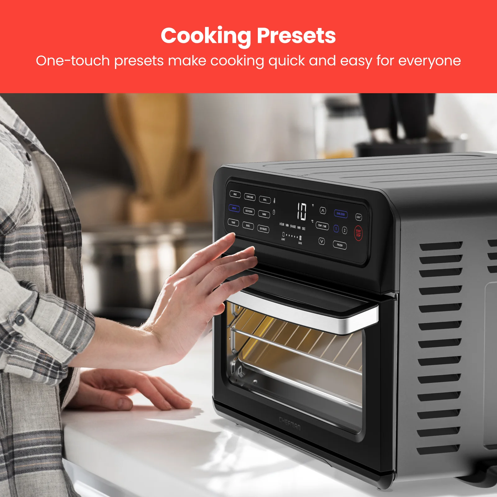Toast-Air® Touch Air Fryer + Oven (Black) - Image 5
