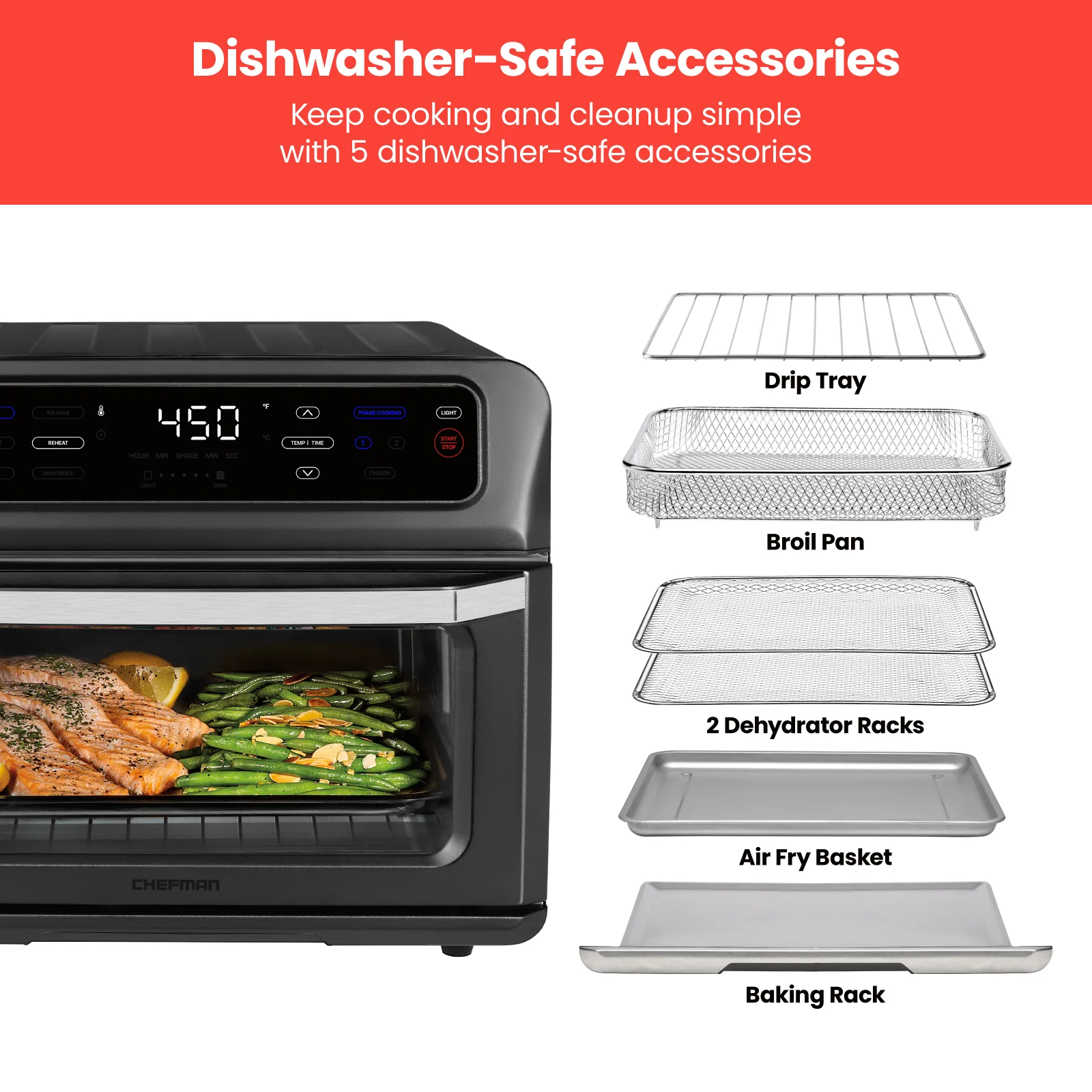 Toast-Air® Touch Air Fryer + Oven (Black) - Image 6