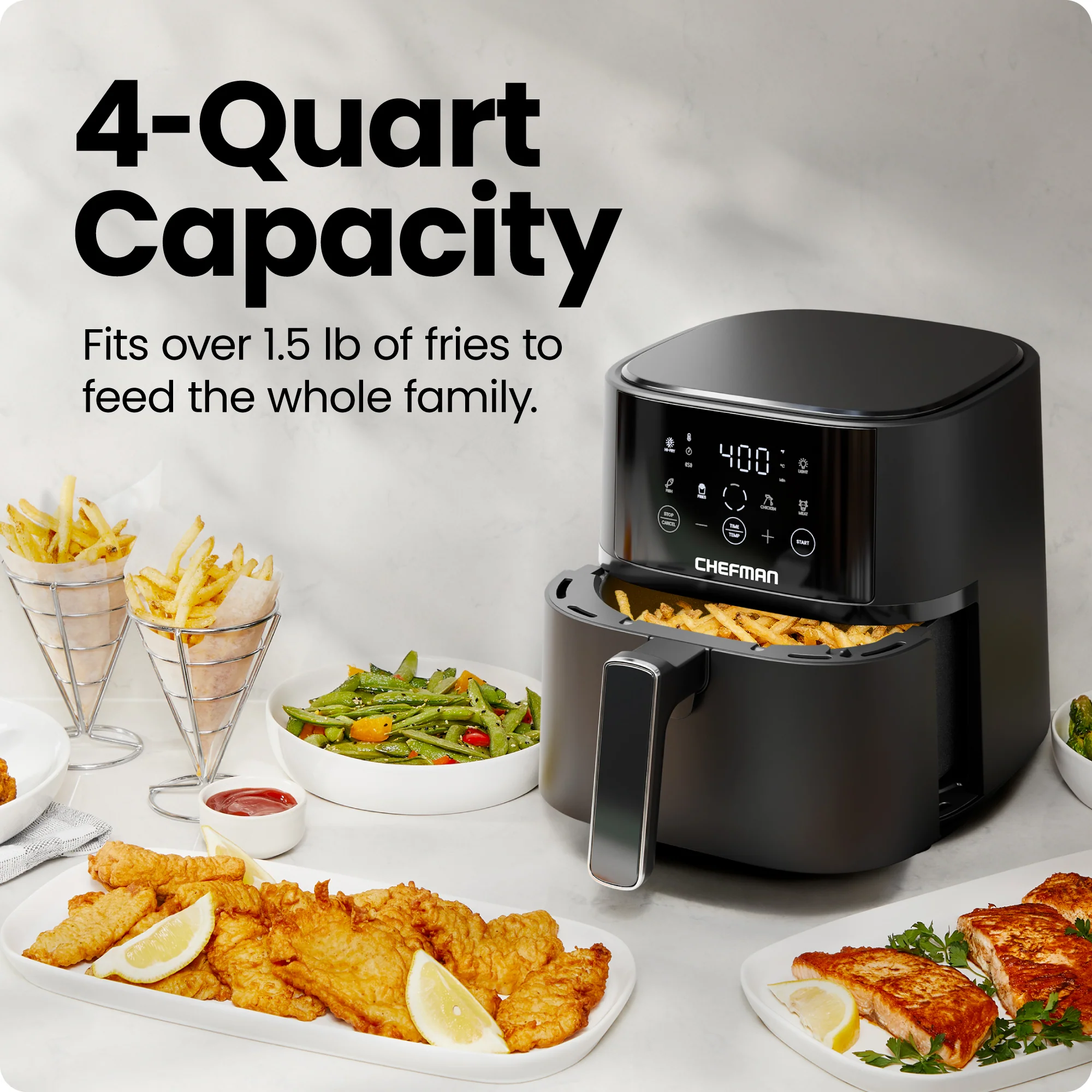 TurboFry® Touch 4-Quart Digital Air Fryer - Image 3